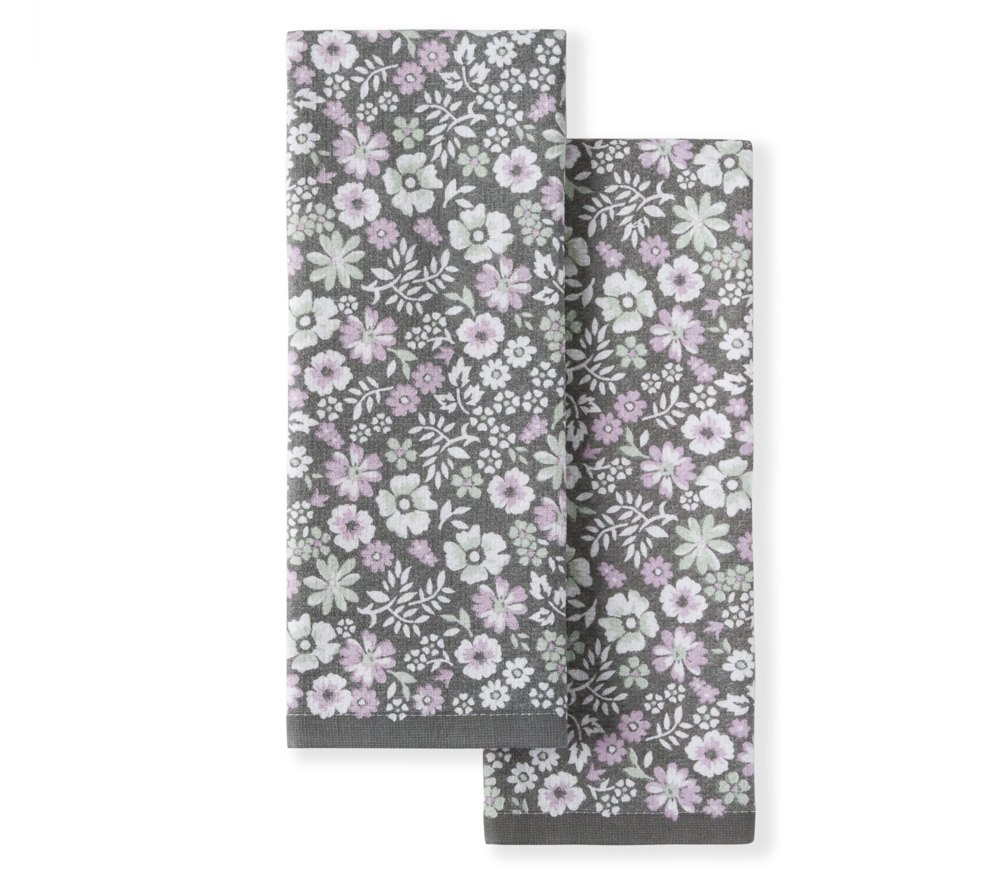 MARTHA STEWART Ditsy Floral Kitchen Towel 2 Pack Set