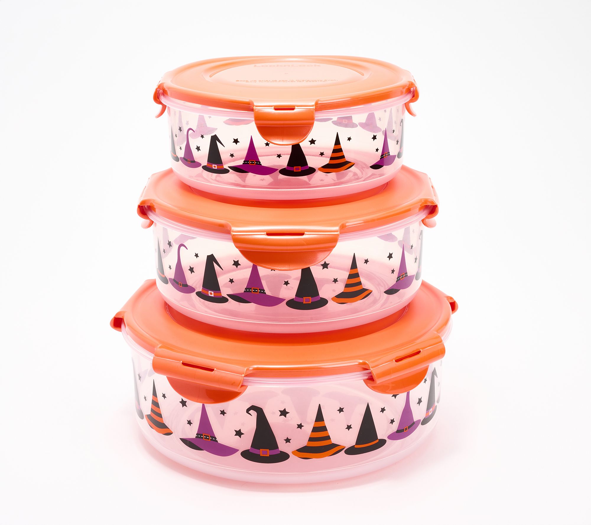 LocknLock 3-Pc Halloween Printed Nestable Canisters