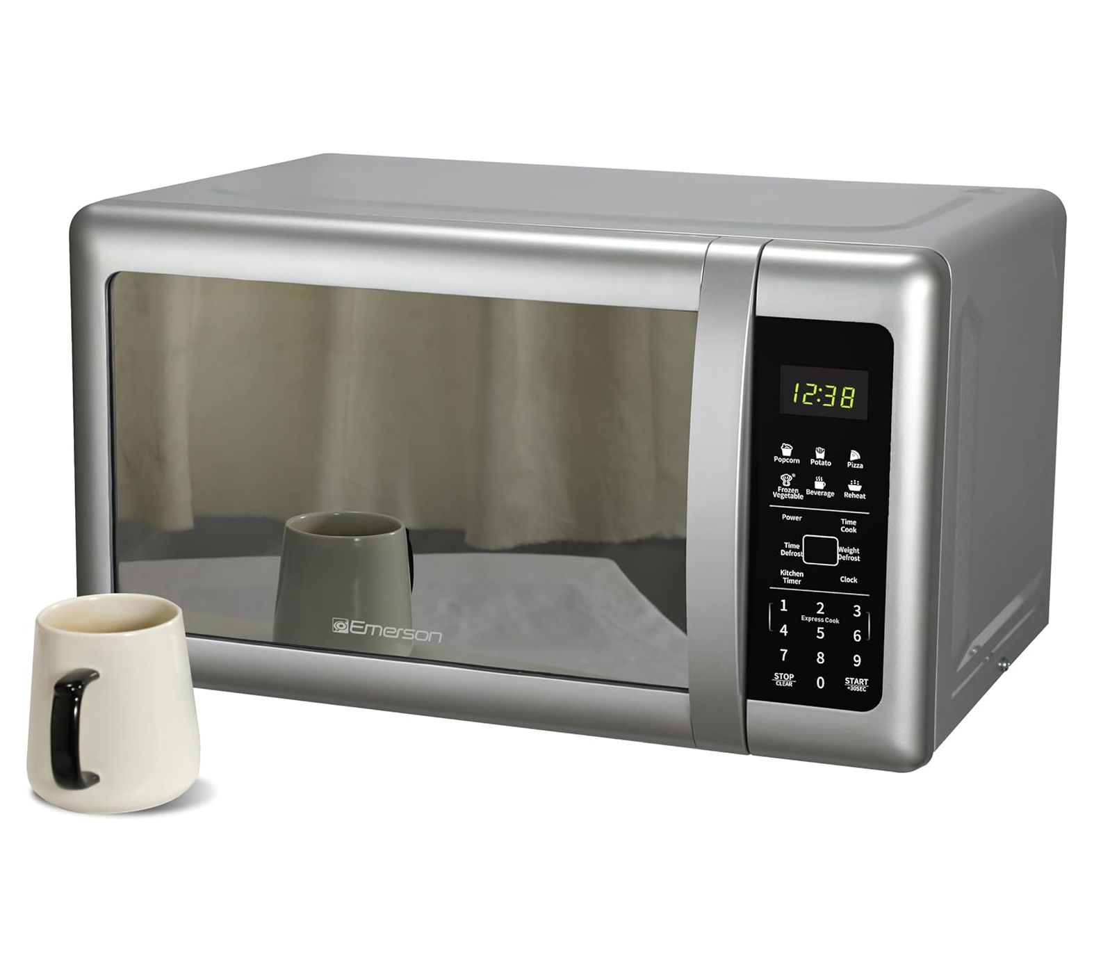 Emerson 0.7 Cu Ft 700W Touch Control Mirror Finish Microwave