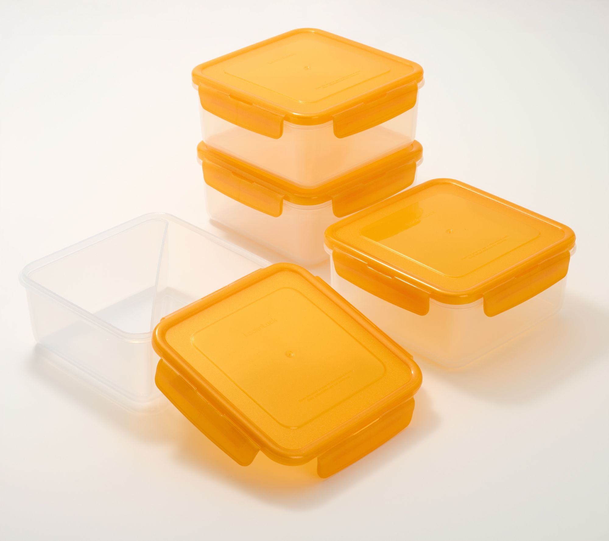 LocknLock Set of 4 Sandwich Squares w/ Insert Trays