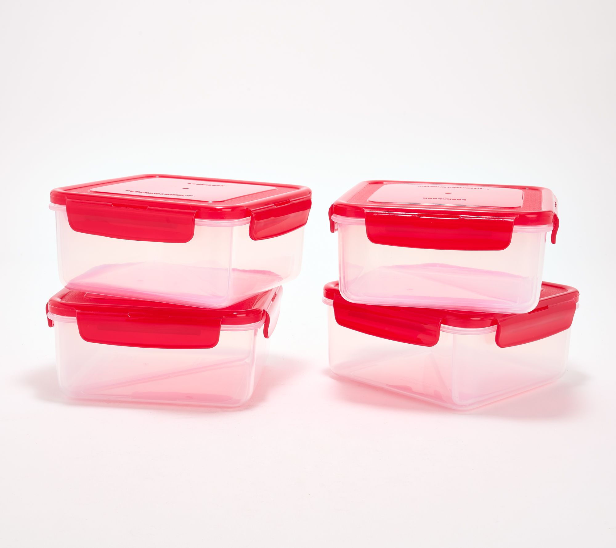 LocknLock Set of 4 Sandwich Squares w/ Insert Trays