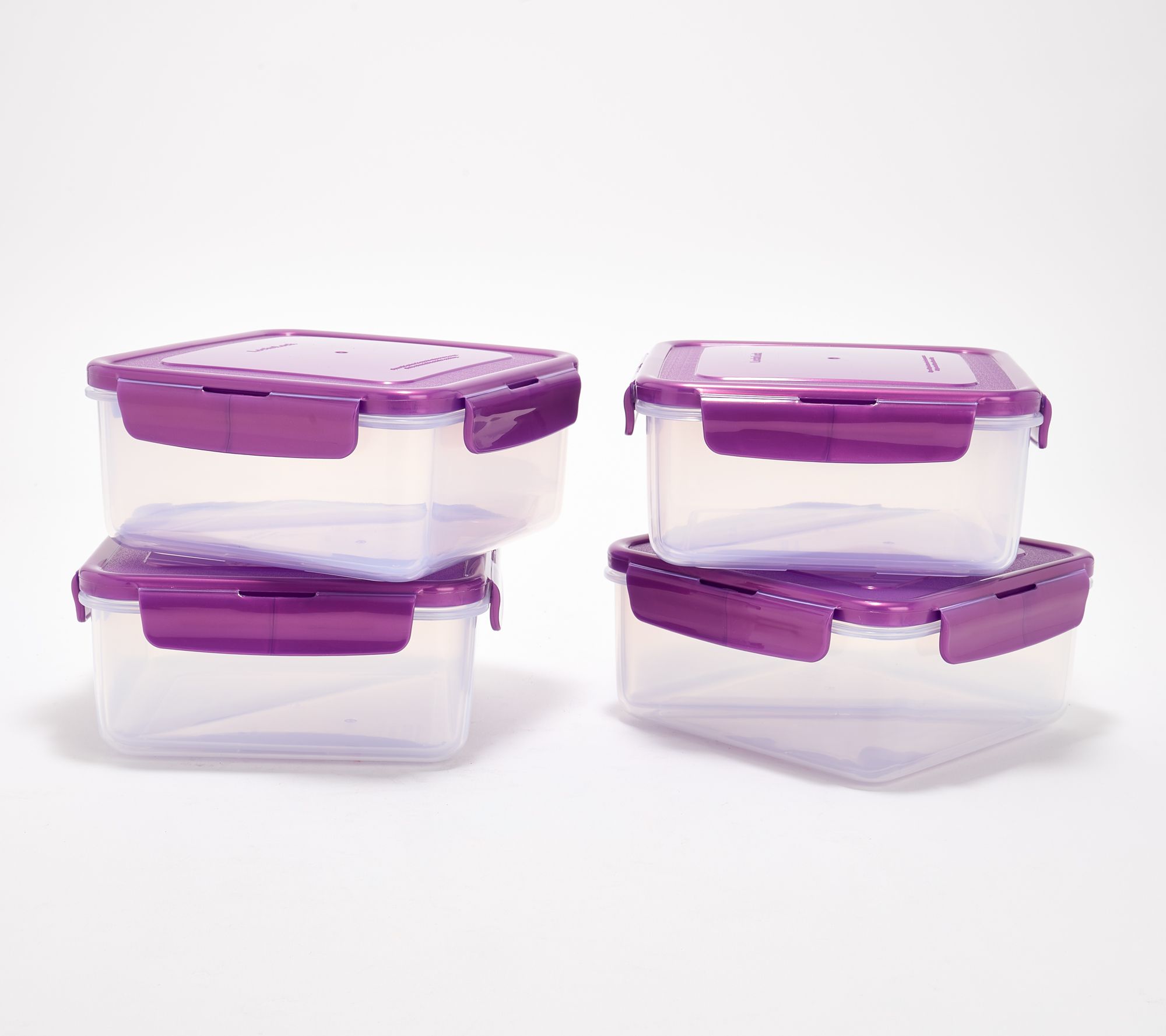LocknLock Set of 2 Sandwich Squares w/ Insert Trays