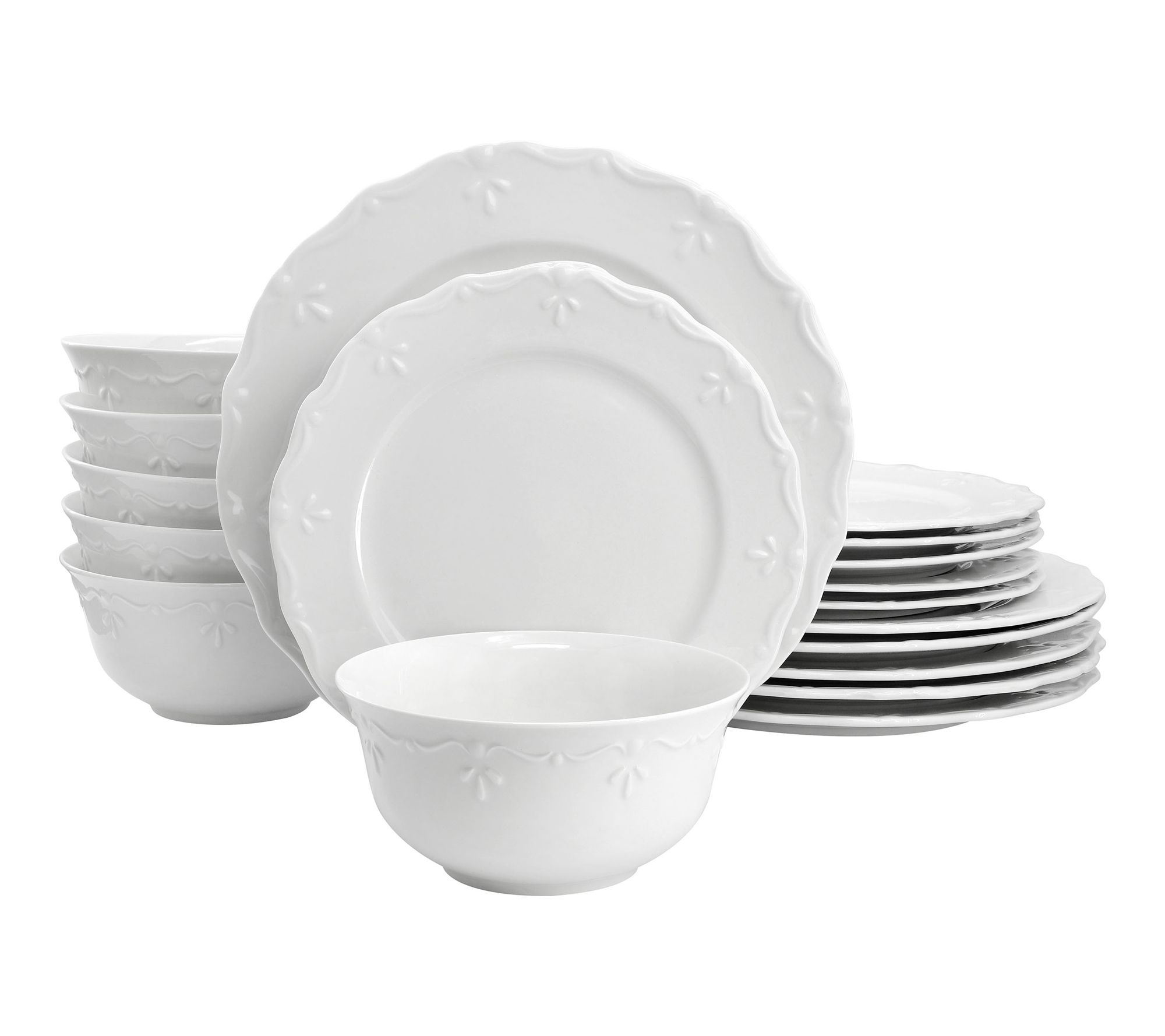 Elama Henryi 18 Piece Porcelain Dinnerware Set