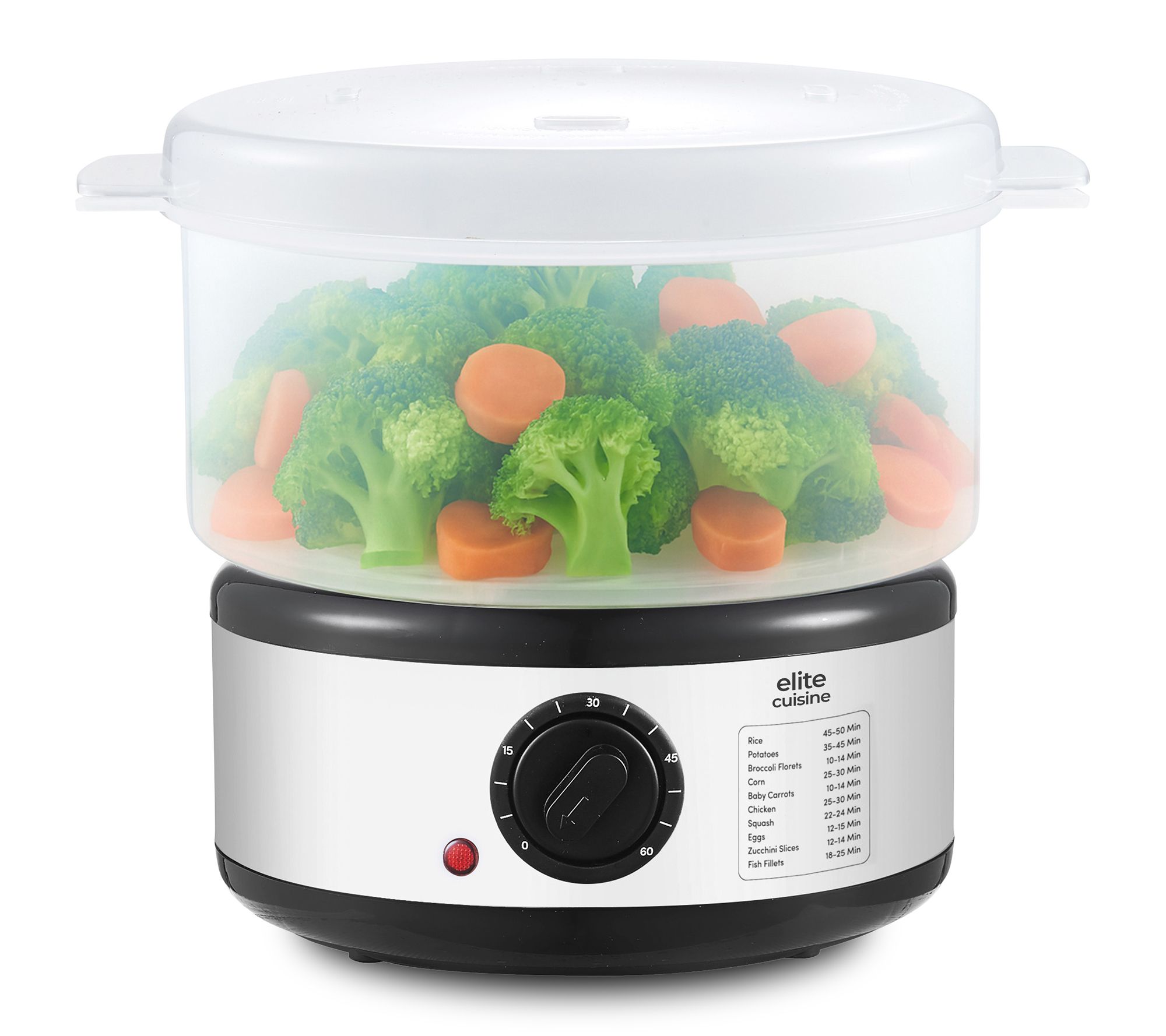 Elite Cuisine 2.4L Electric Food Steamer