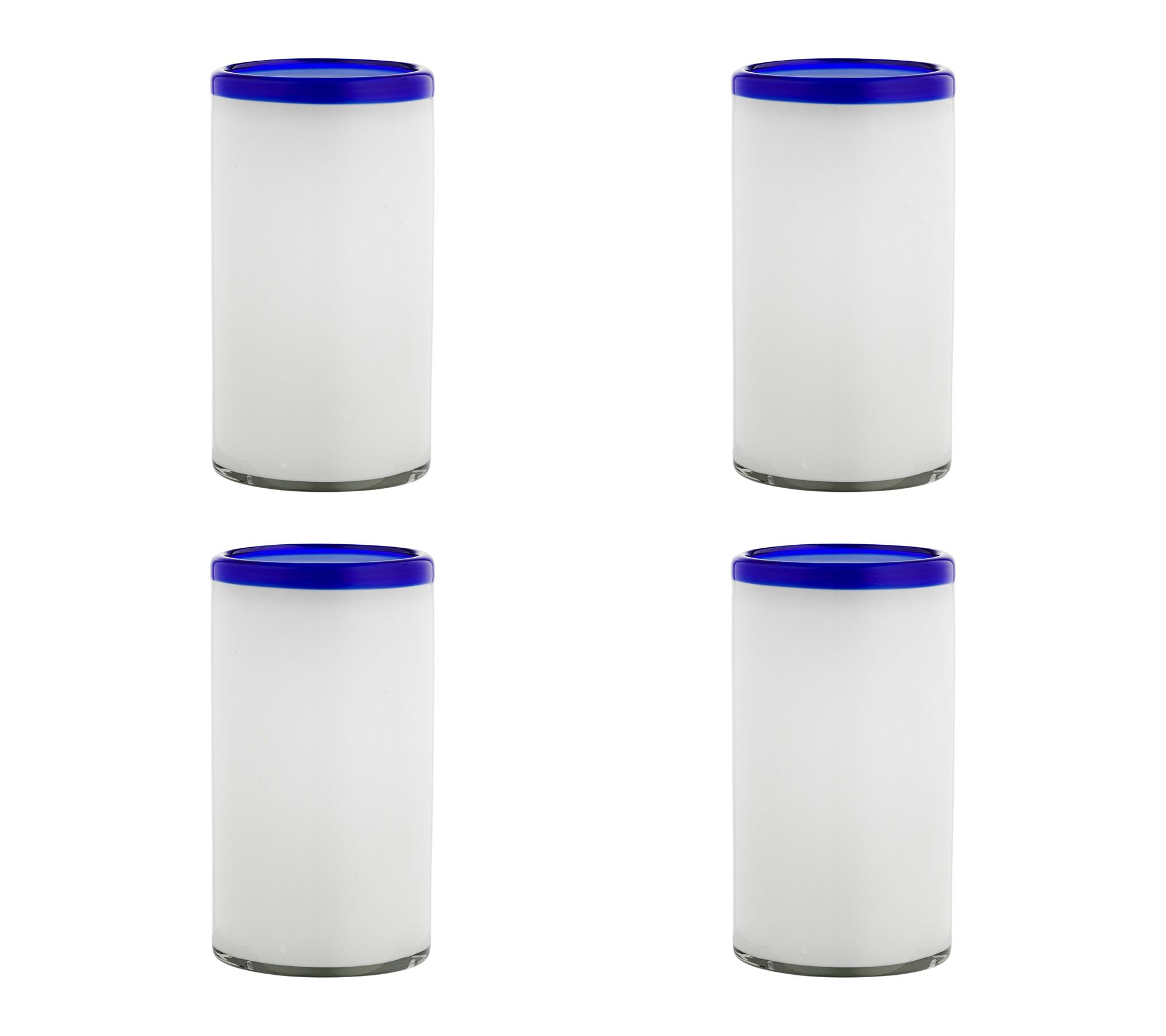 10 Strawberry Street Set of 4 Leon Mexican Hiball Glasses