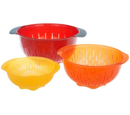 OXO Good Grips 3 Piece Nesting Mixing Bowl Set with Handles, Red, Green &  Blue, 1 Piece - Foods Co.