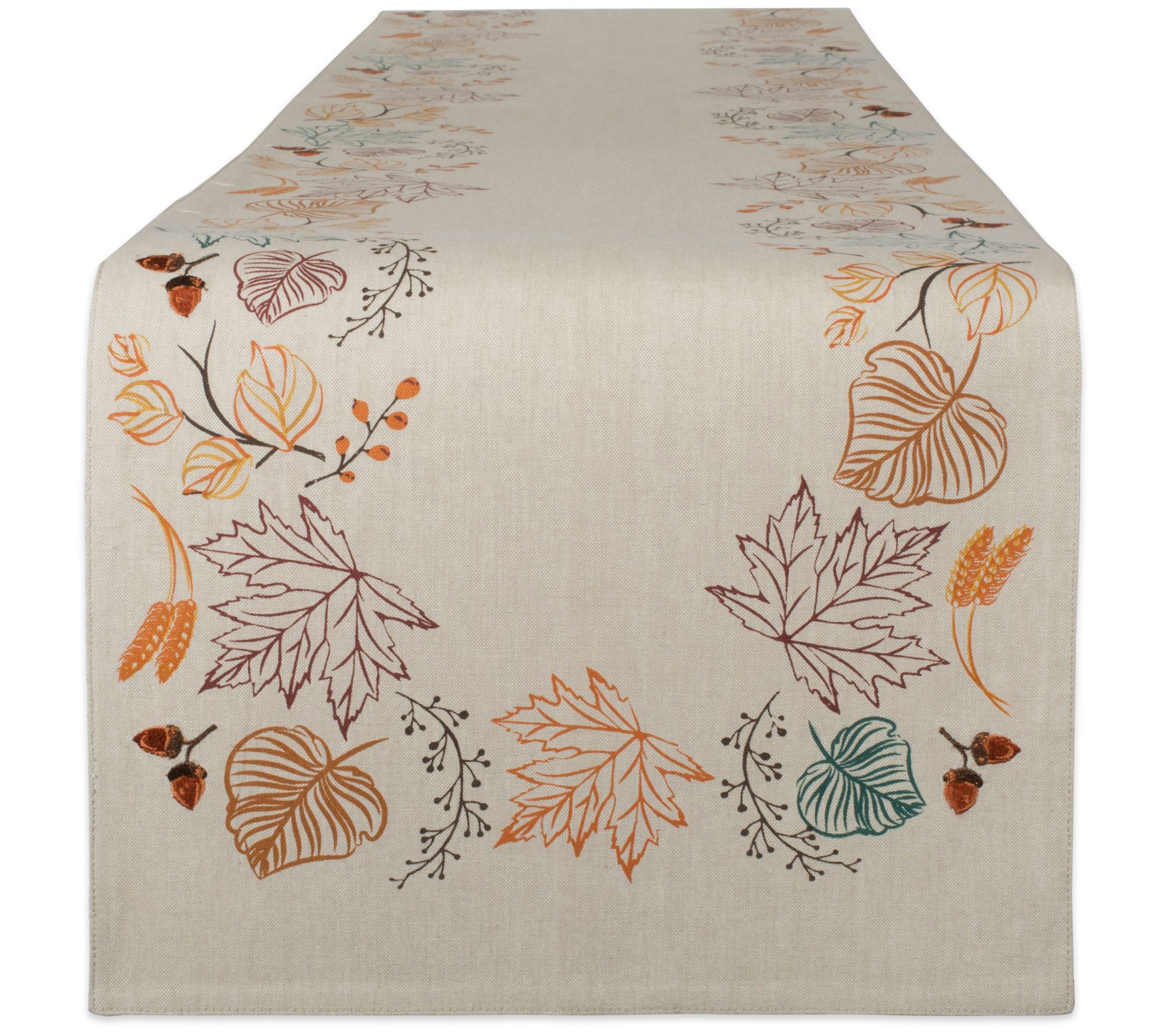 Design Imports 14" x 108" Autumn Leaves Table Runner