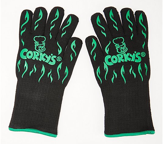 Corky's Pair of Professional High Temp Grill Gloves
