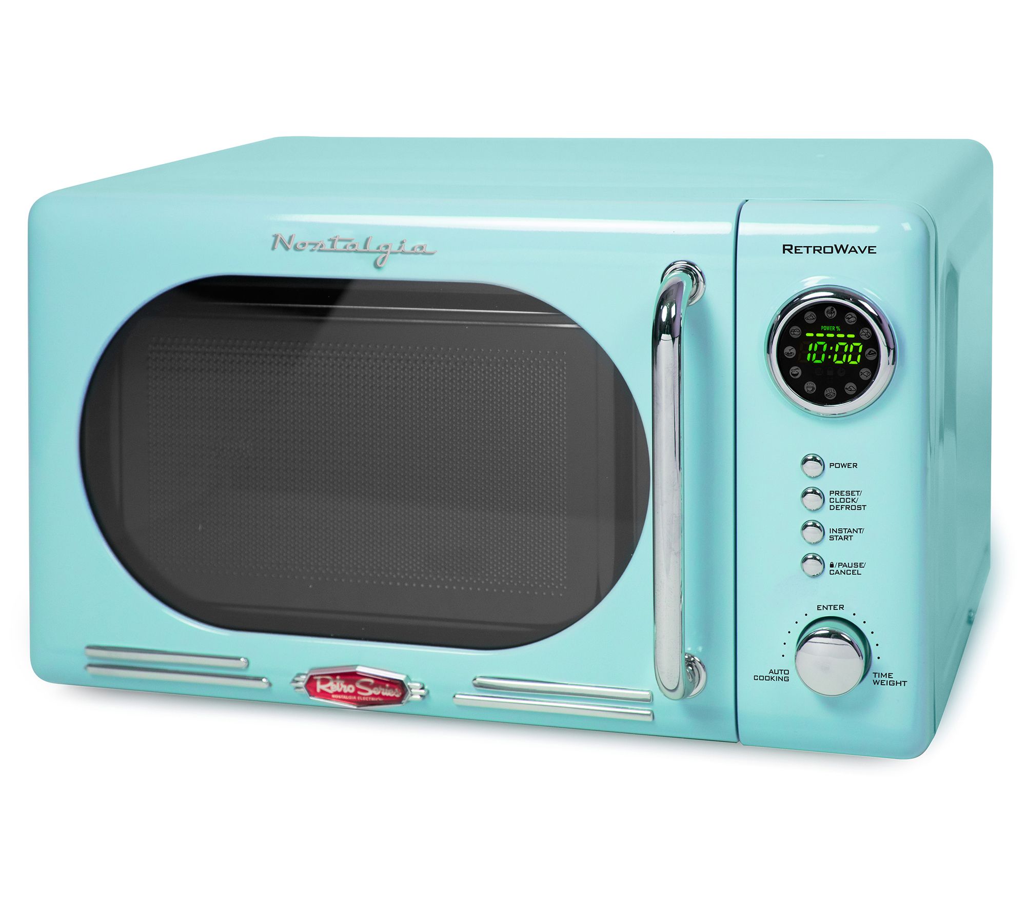 Nostalgia Retro 0.7 Cubic Foot Countertop Microwave Oven