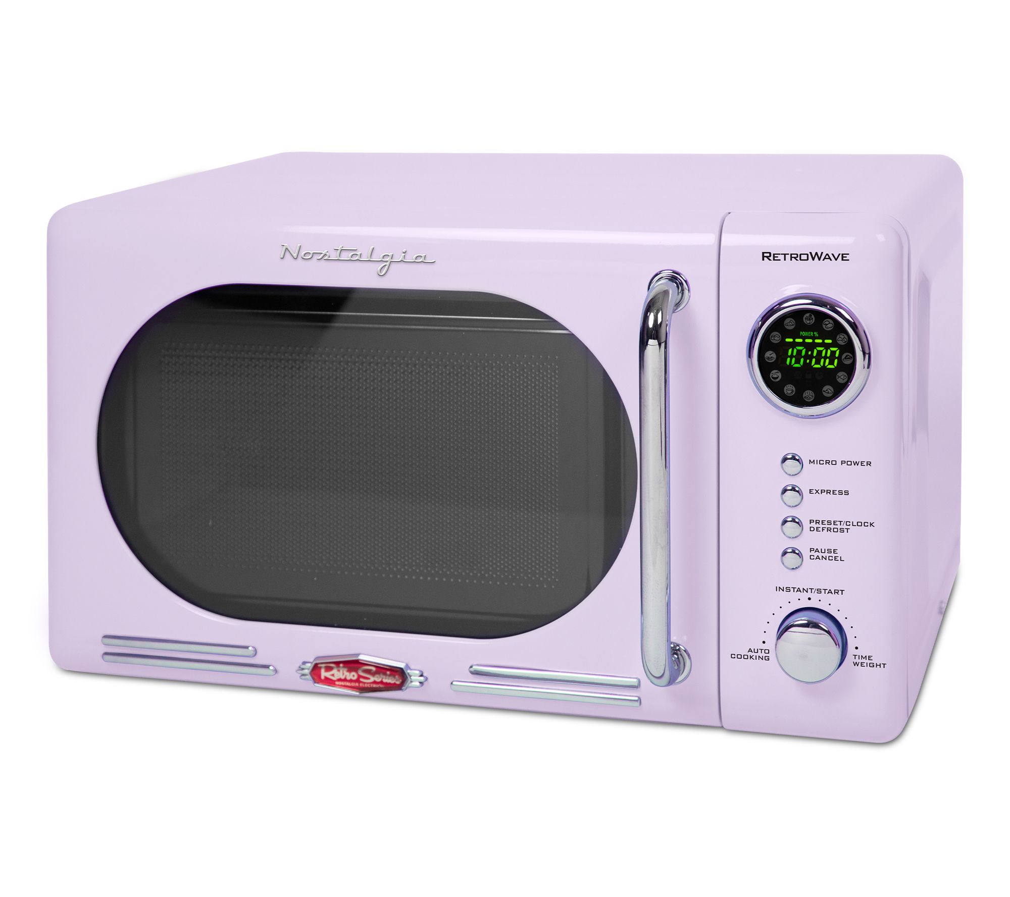 Nostalgia Retro 0.7 Cubic Foot Countertop Microwave Oven