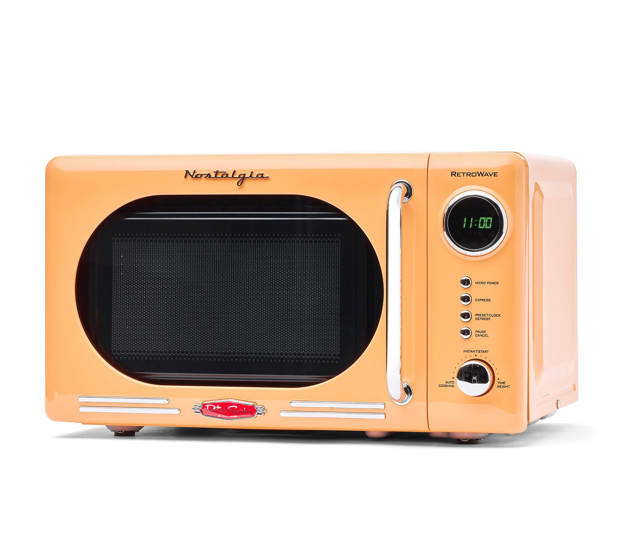 Nostalgia Retro 0.7 Cubic Foot Countertop Microwave Oven
