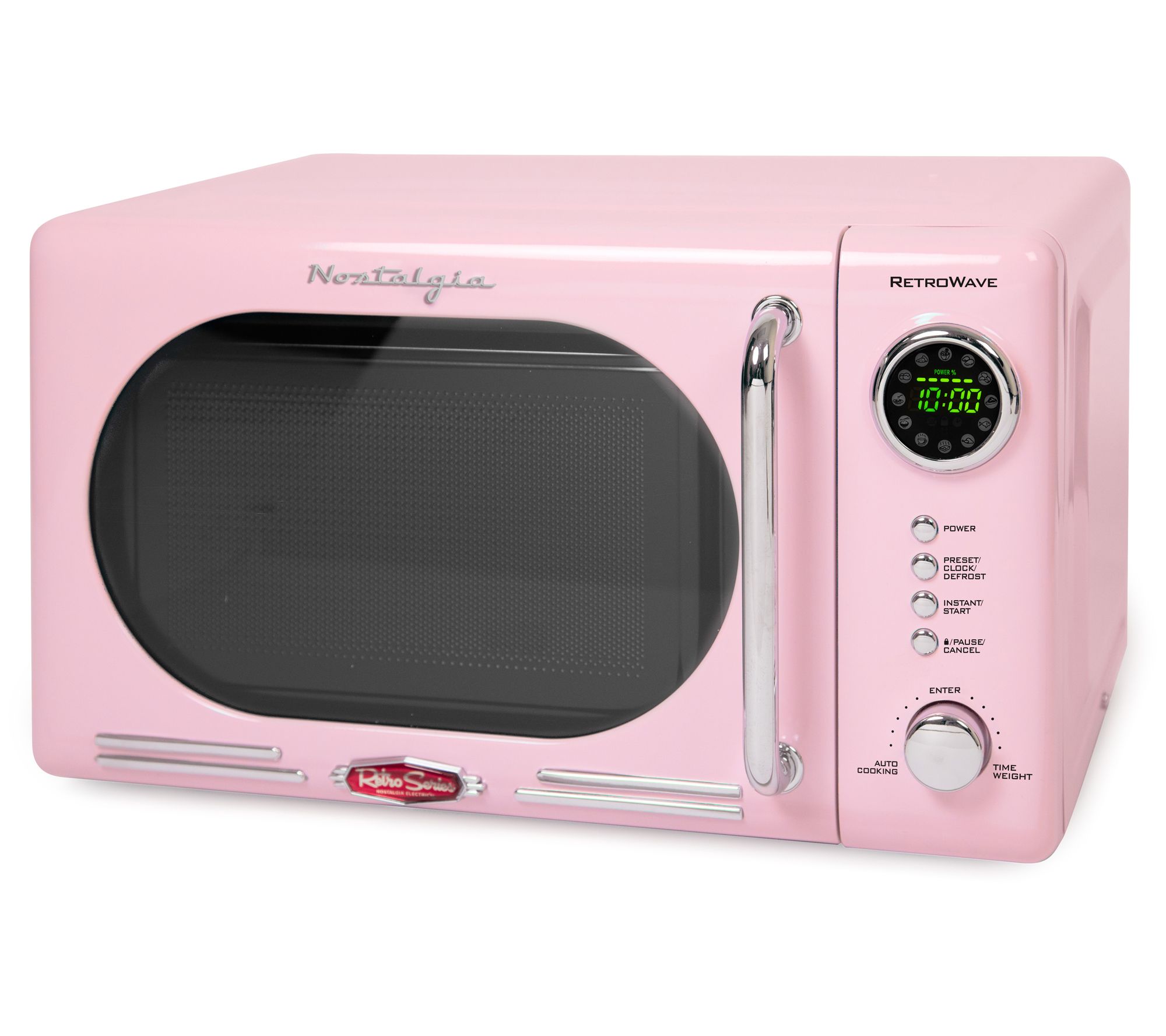 Nostalgia Retro 0.7 Cubic Foot Countertop Microwave Oven