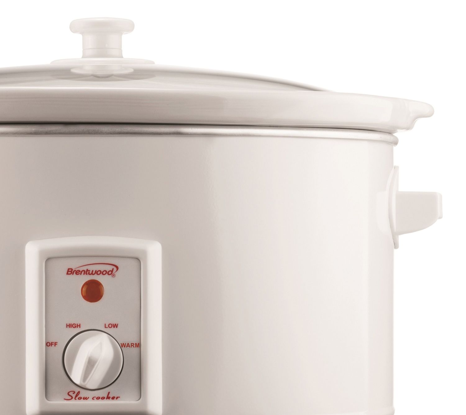 Brentwood 1.5 QT Slow Cooker in White