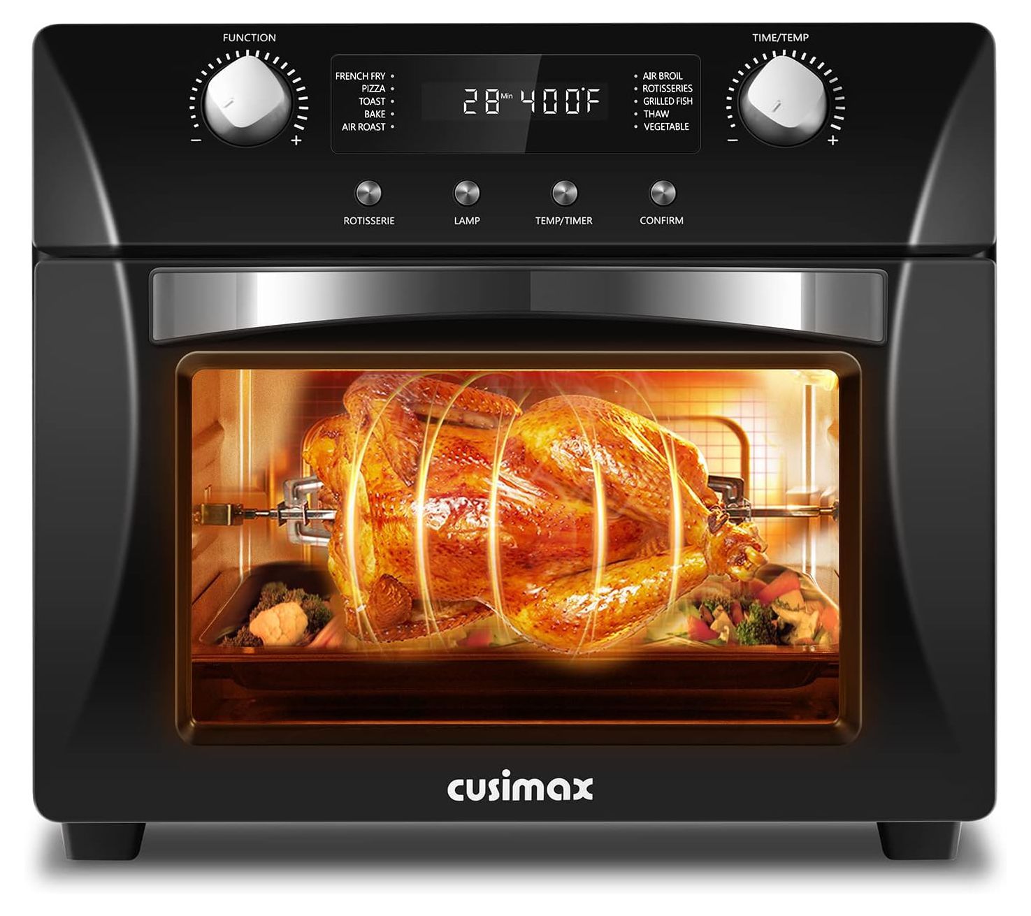 Cusimax Air Fryer Oven Countertop, 10-in-1 Conv ection Oven