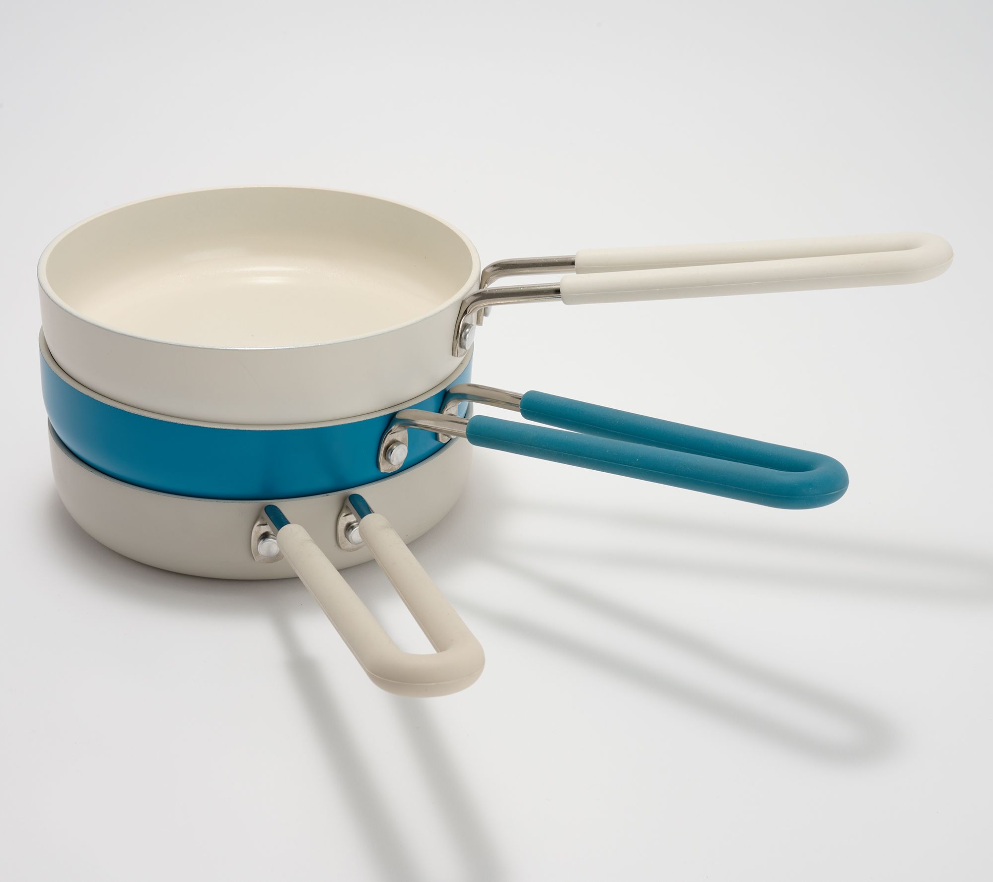 Aarti Sequeira Set of (3) 6" Skillets w/ Silicone Handles