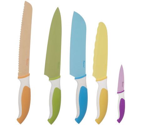 5pc Poly Cutting Board And Knife Set Blue - Room Essentials™ : Target