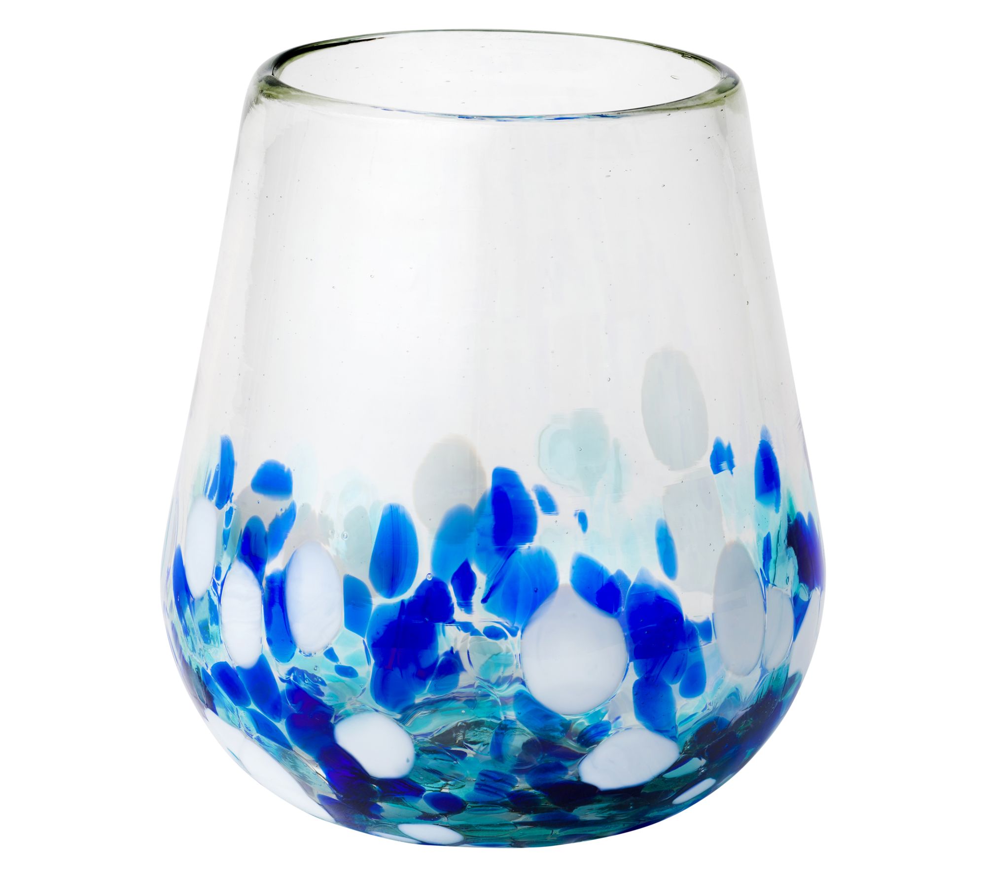 10 Strawberry Street Bahia Mexican Glass, Stemless Wine