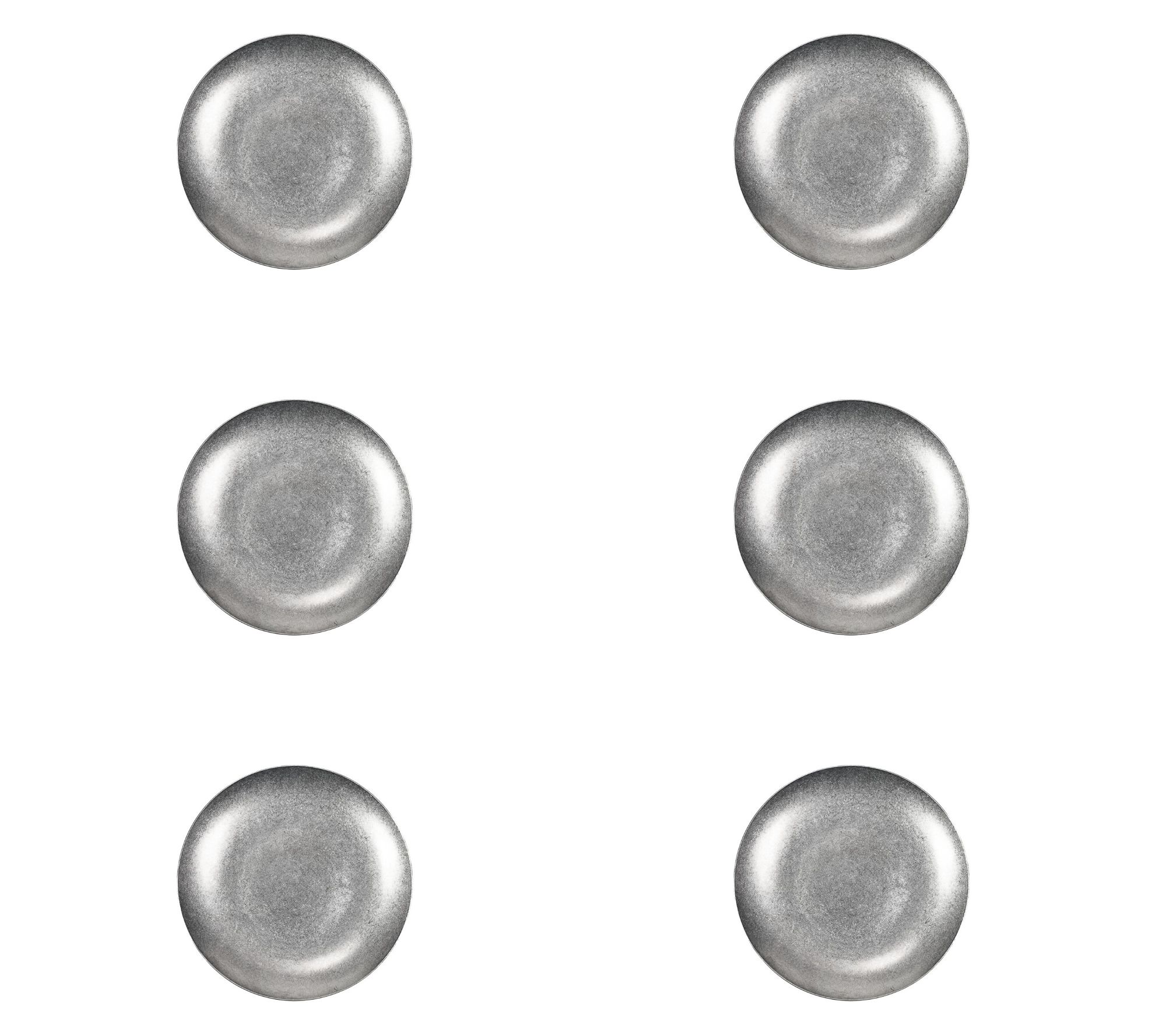 10 Strawberry Street Set of 6 Moab Dinnerware,6.5"  Round