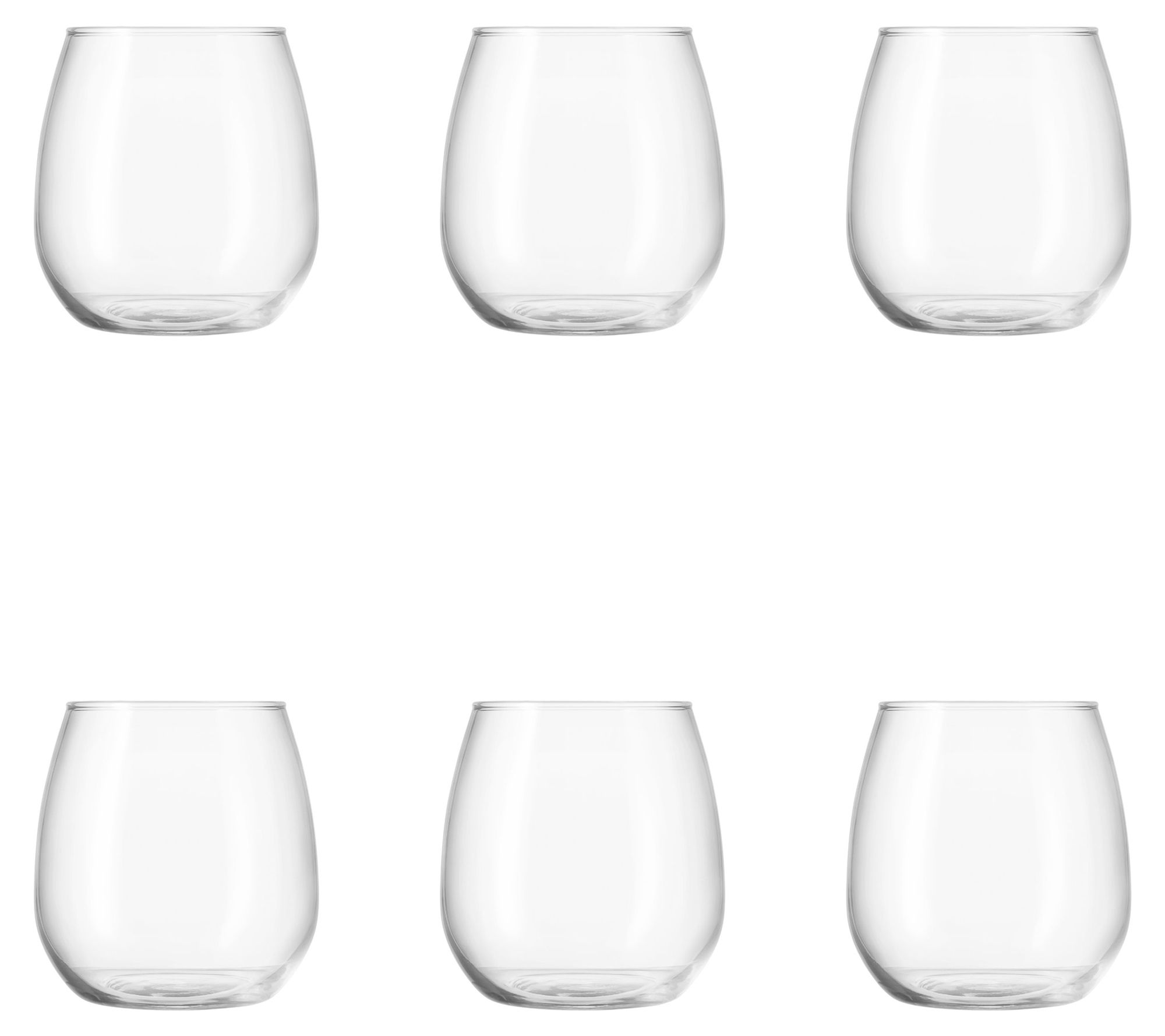 10 Strawberry Street Set of 6 Ducal Stemless Wine
