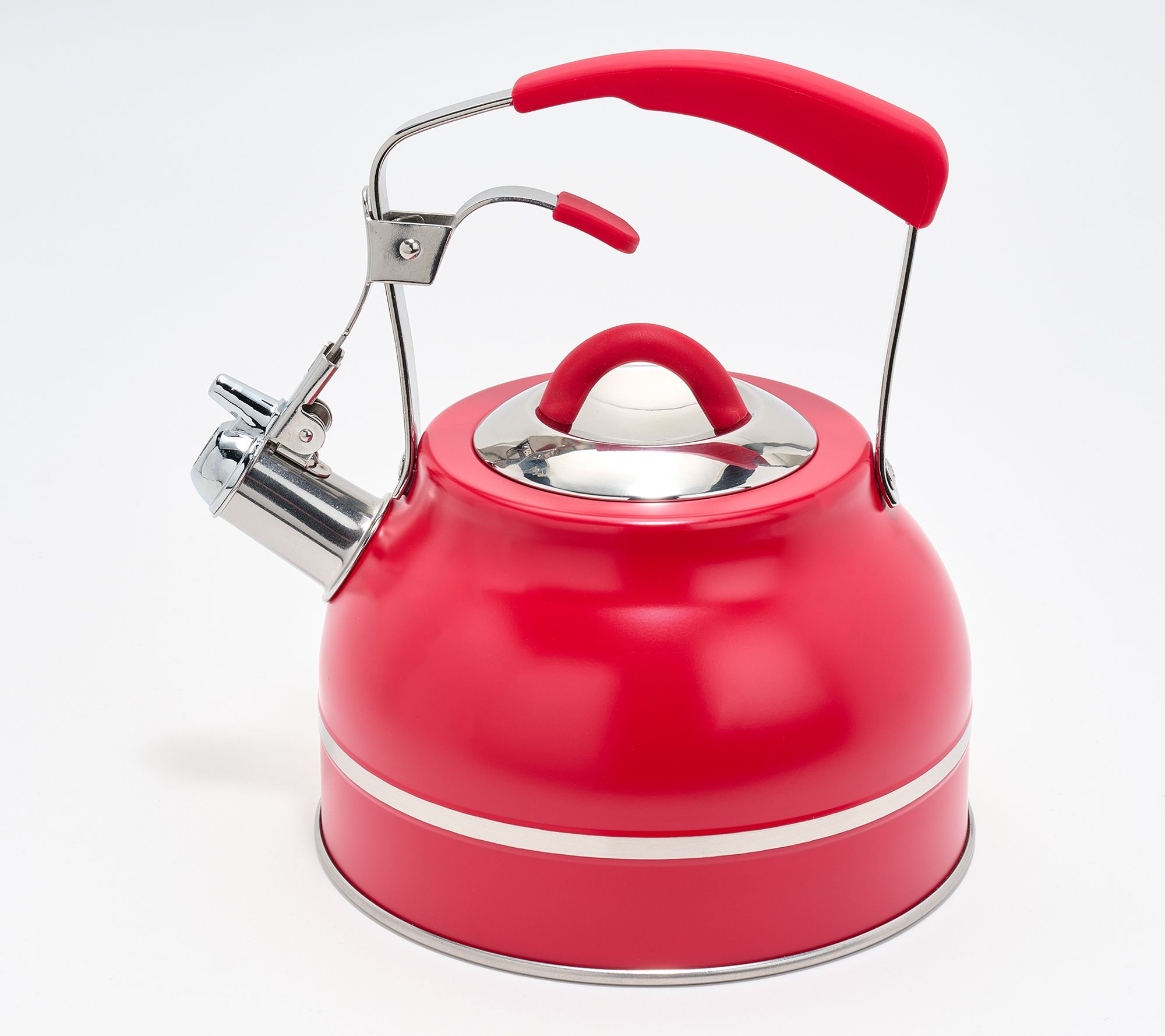 "As Is" Aarti Sequeira 2.3 qt Stovetop Tea Kettle with Silicone Handle