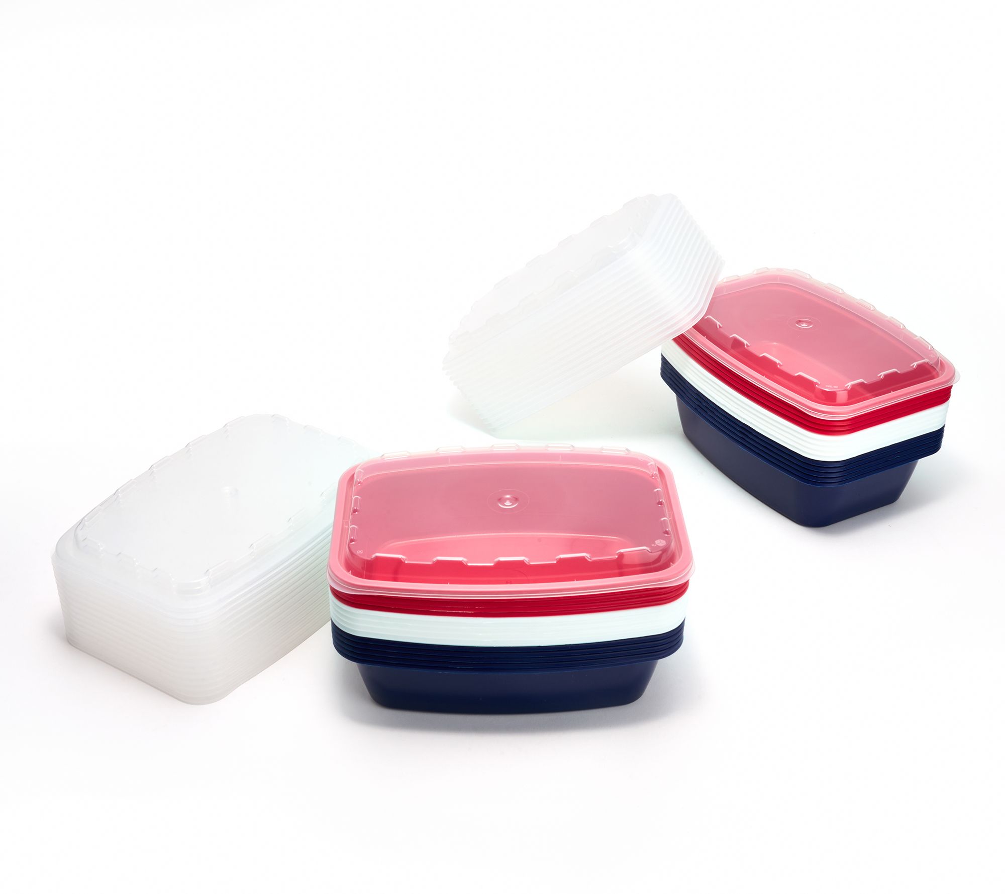 CUBE 30-Pc Reusable Multi-Color 38-oz Leftover Food Containers