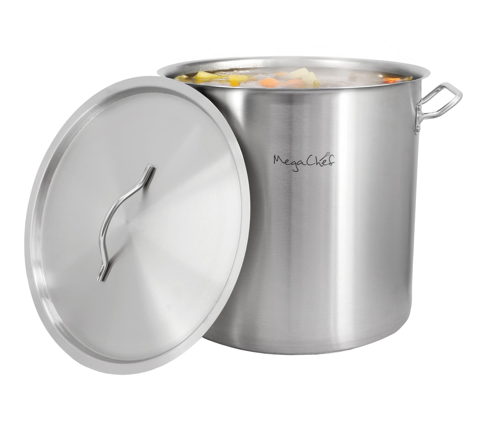 MegaChef Professional Kitchen 26.4Qt StainlessSteel Stock Pot