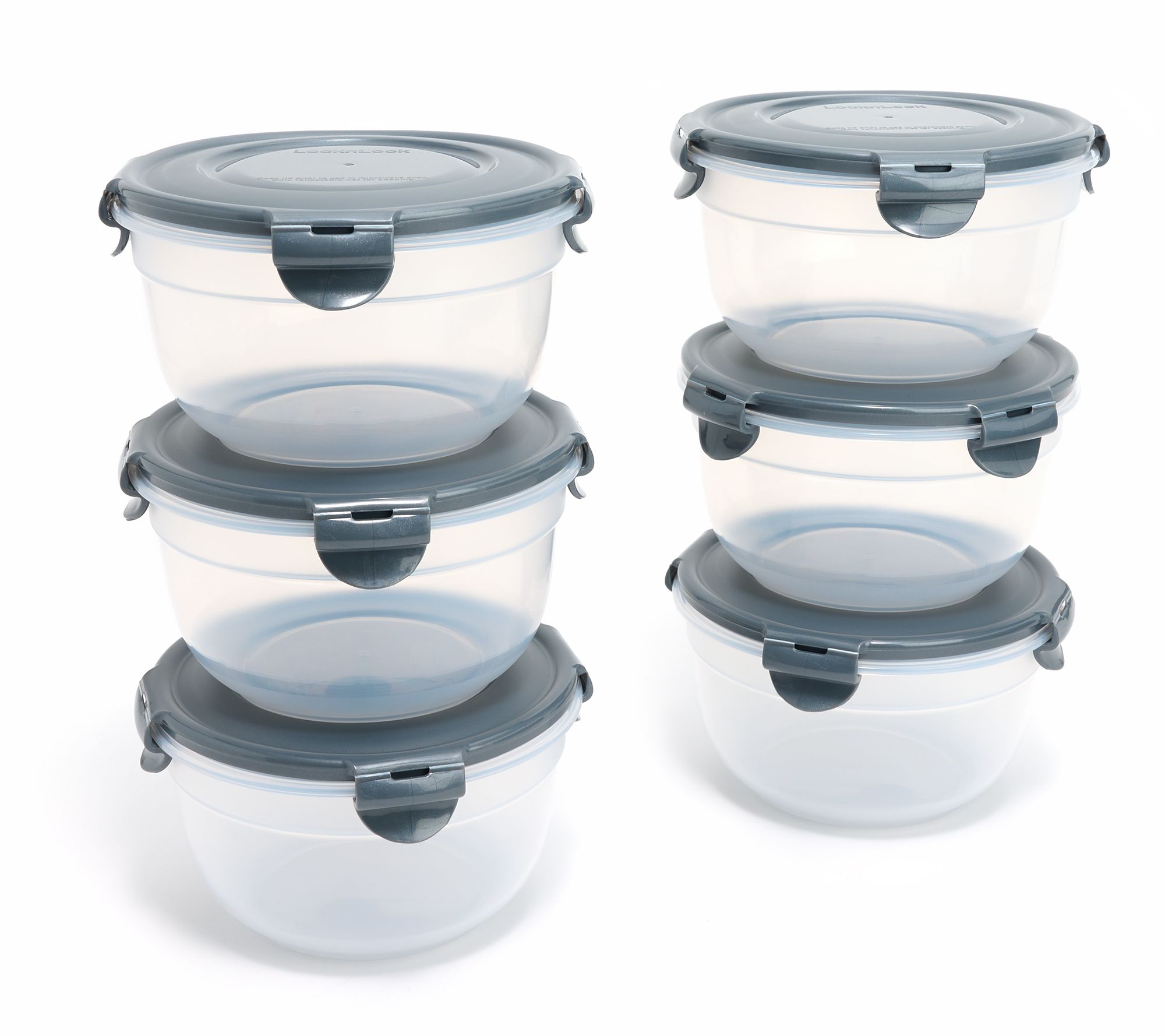 LocknLock Set of (6) 4-Cup Nesting Bowl Storage Set