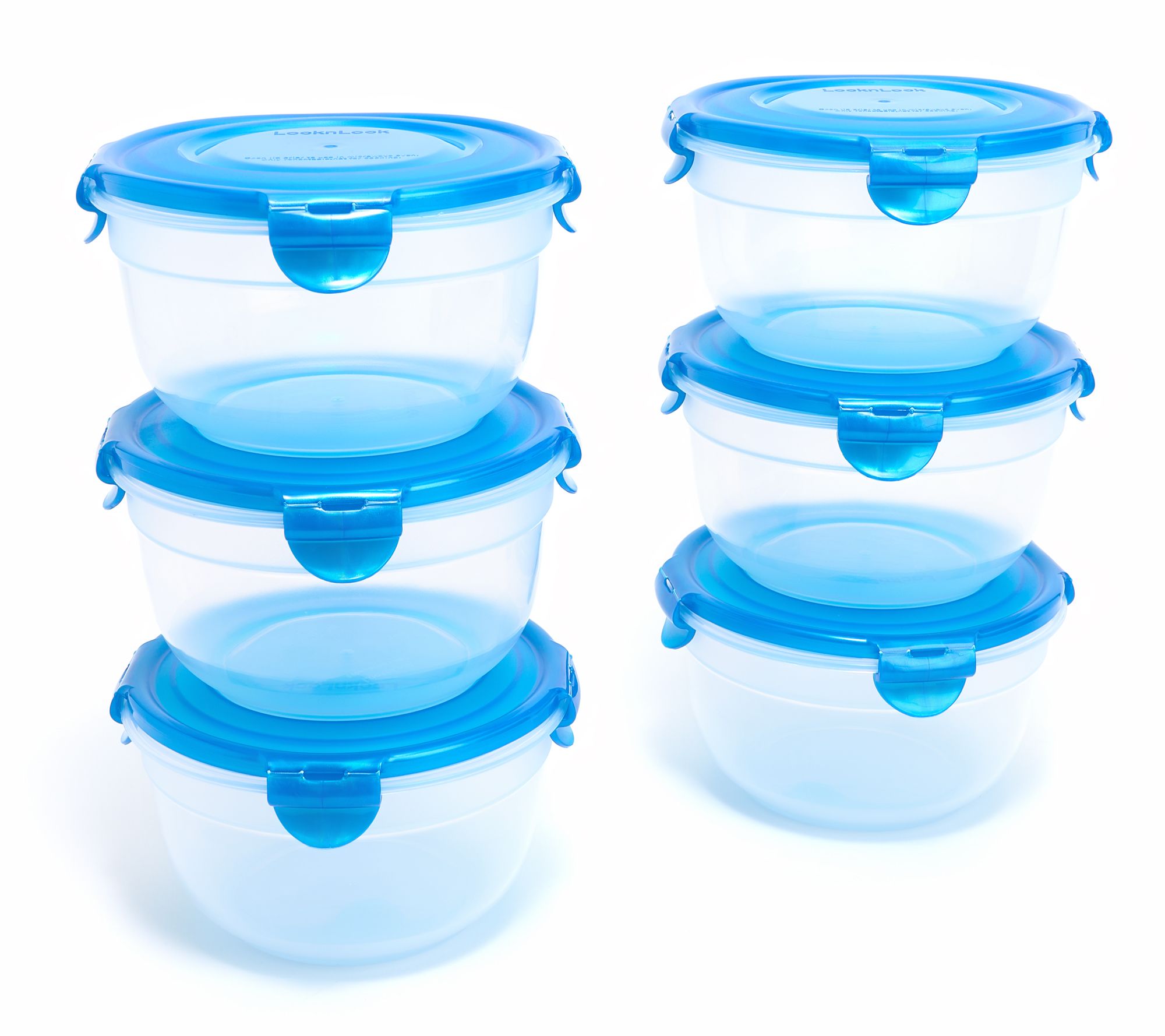 LocknLock Set of (6) 4-Cup Nesting Bowl Storage Set