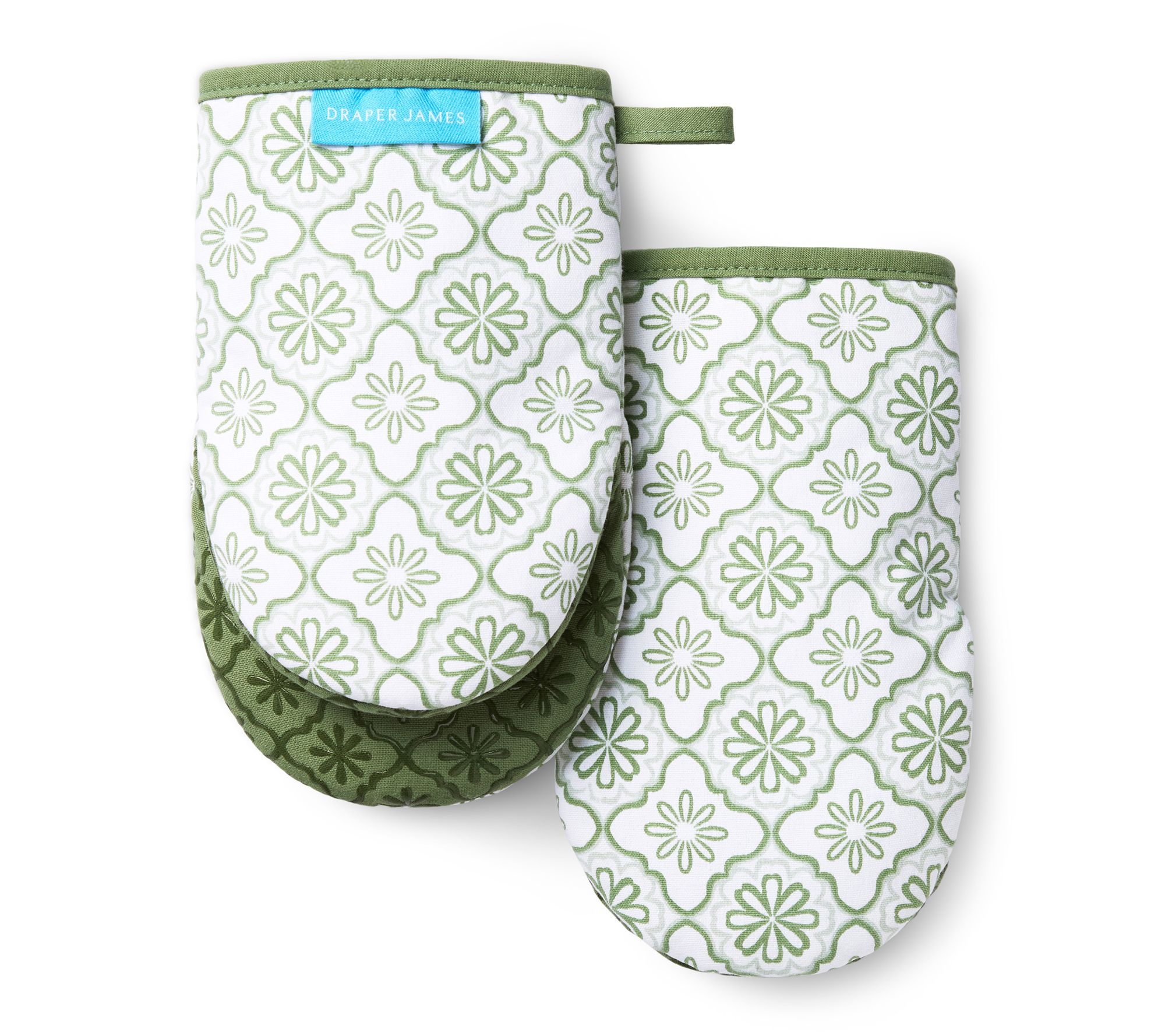 Draper James Geometric Floral Mini Oven Mitt 2-Pack Set