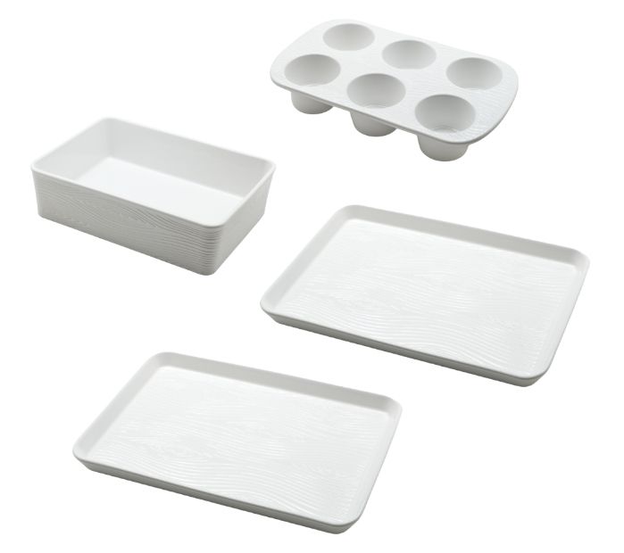 "As Is" Temp-tations 4-Piece Micro Bakeware Set