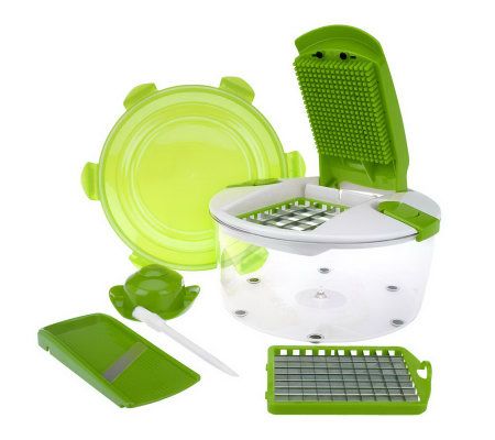 Prepara Plastic Salad Chopper, Green