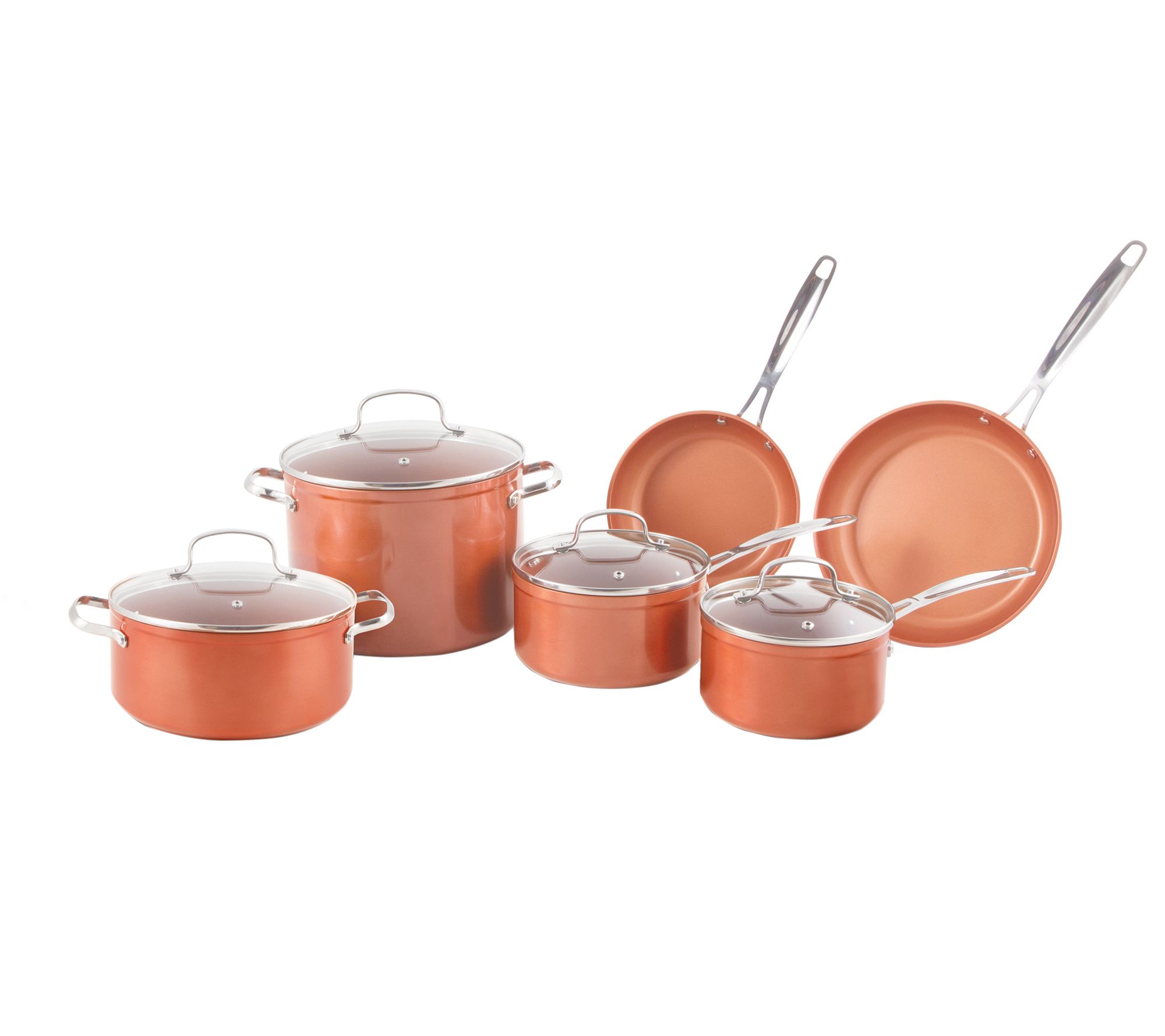 Gourmet Edge - 6pc Copper Ceramic Nonstick Bakeware Set