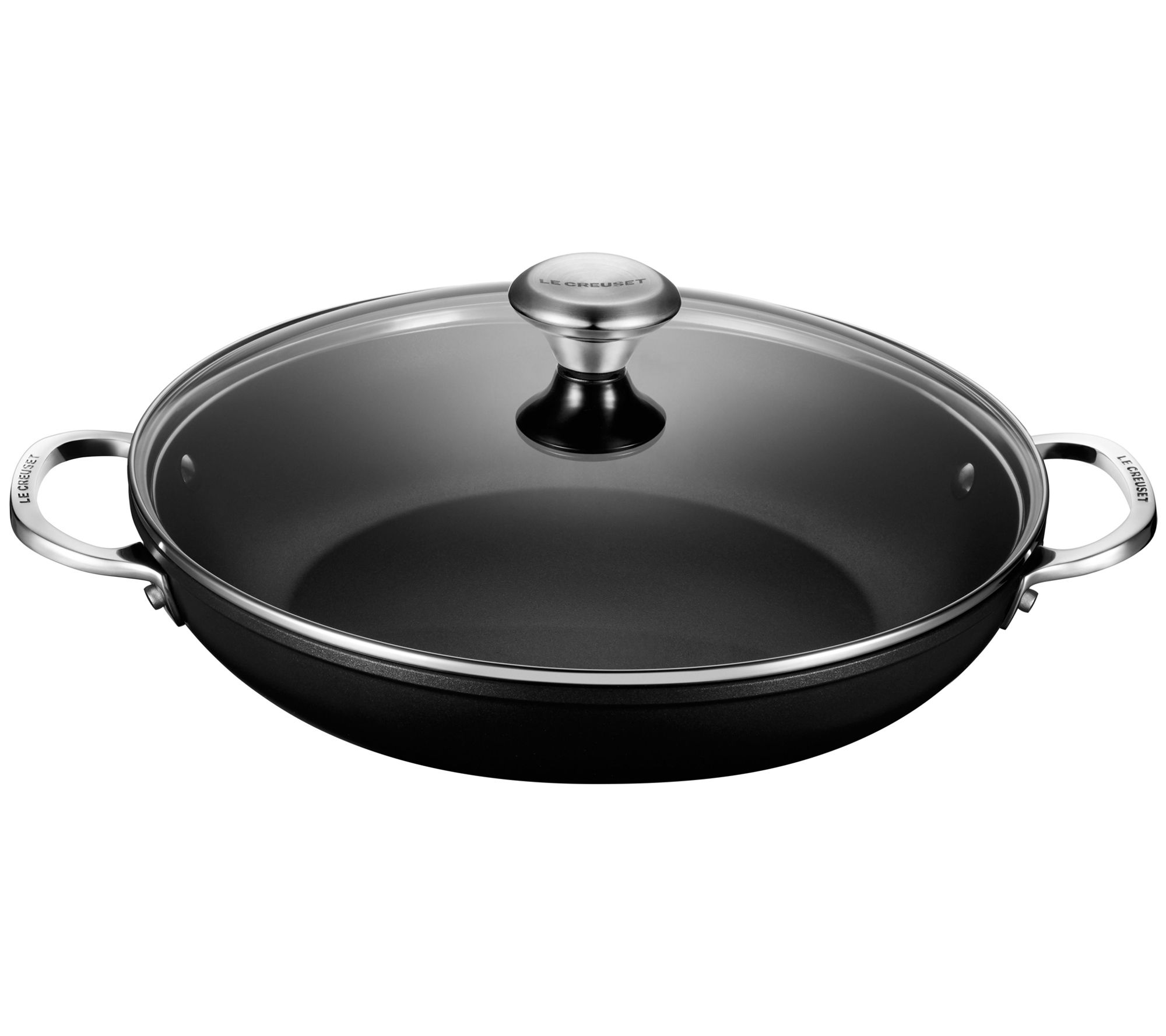 Le Creuset Nonstick PRO 4-qt. Shallow Casserole& Glass Lid