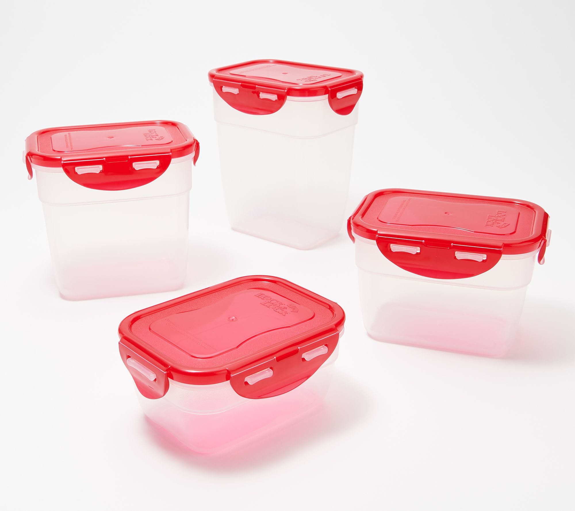 LocknLock 8-Piece Nestable Rectangle Storage Set - QVC.com