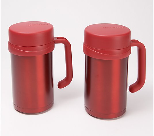 LocknLock Set of 2 Insulated Mugs with Handles