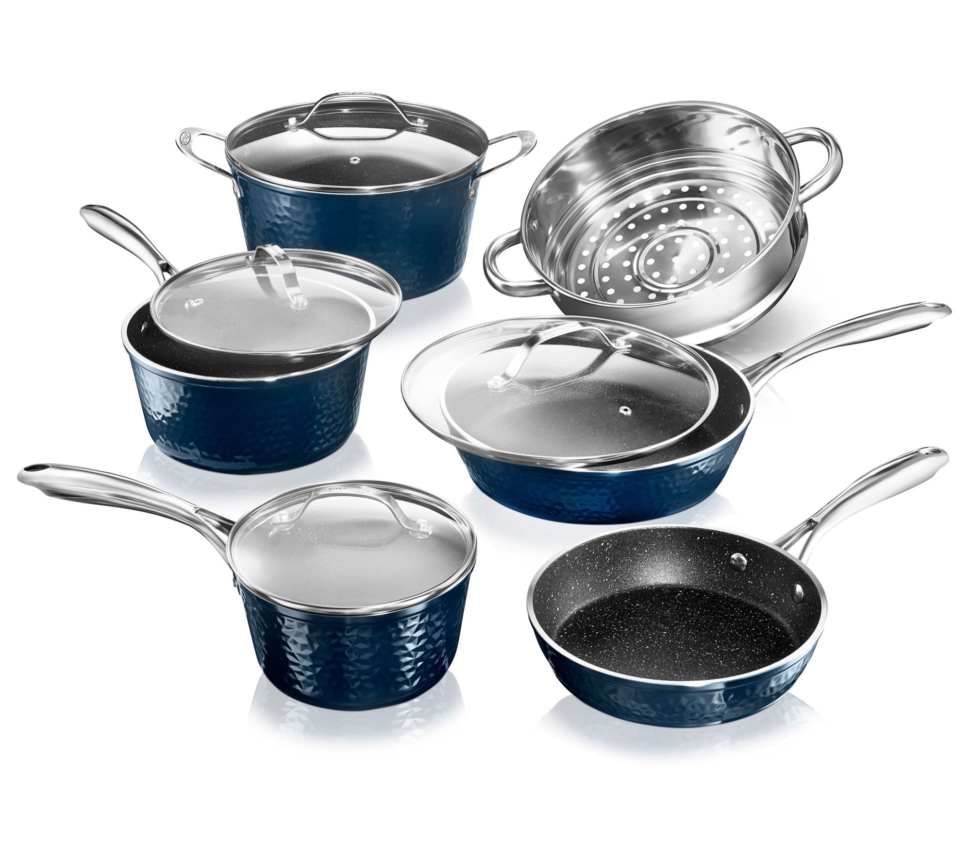 Granitestone 10-Piece Hammered Nonstick Cookwar e Set