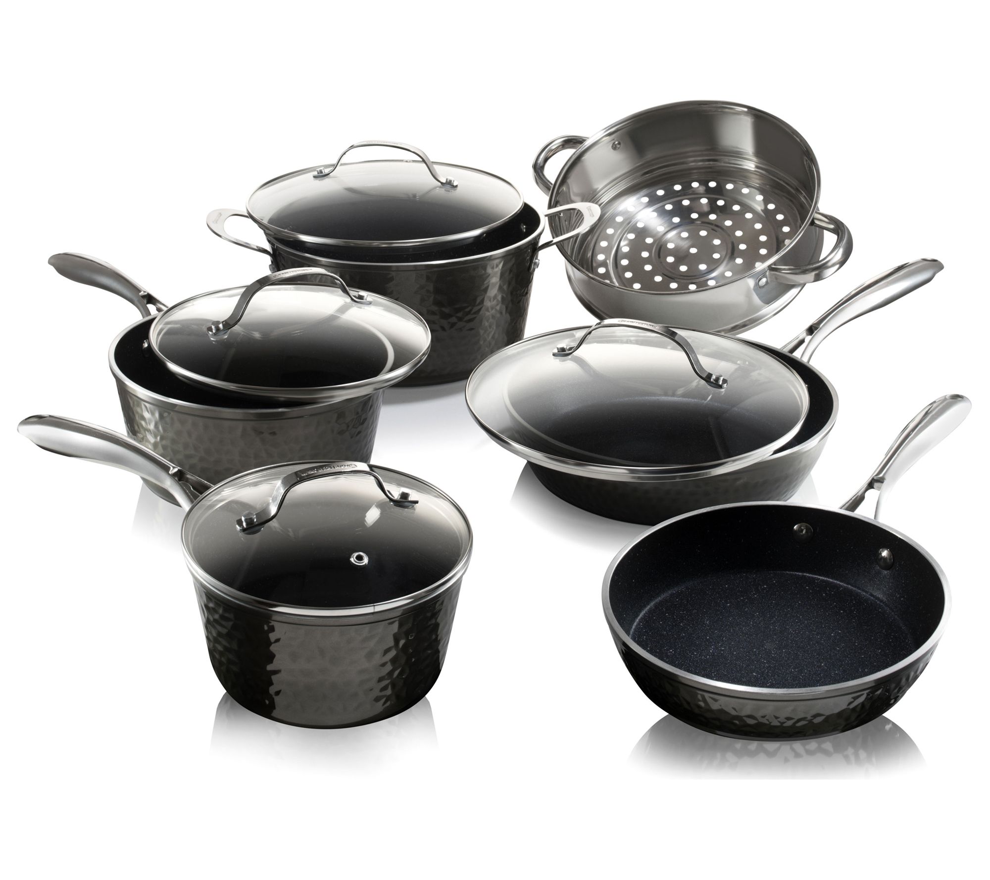 Granitestone 10-Piece Hammered Nonstick Cookwar e Set