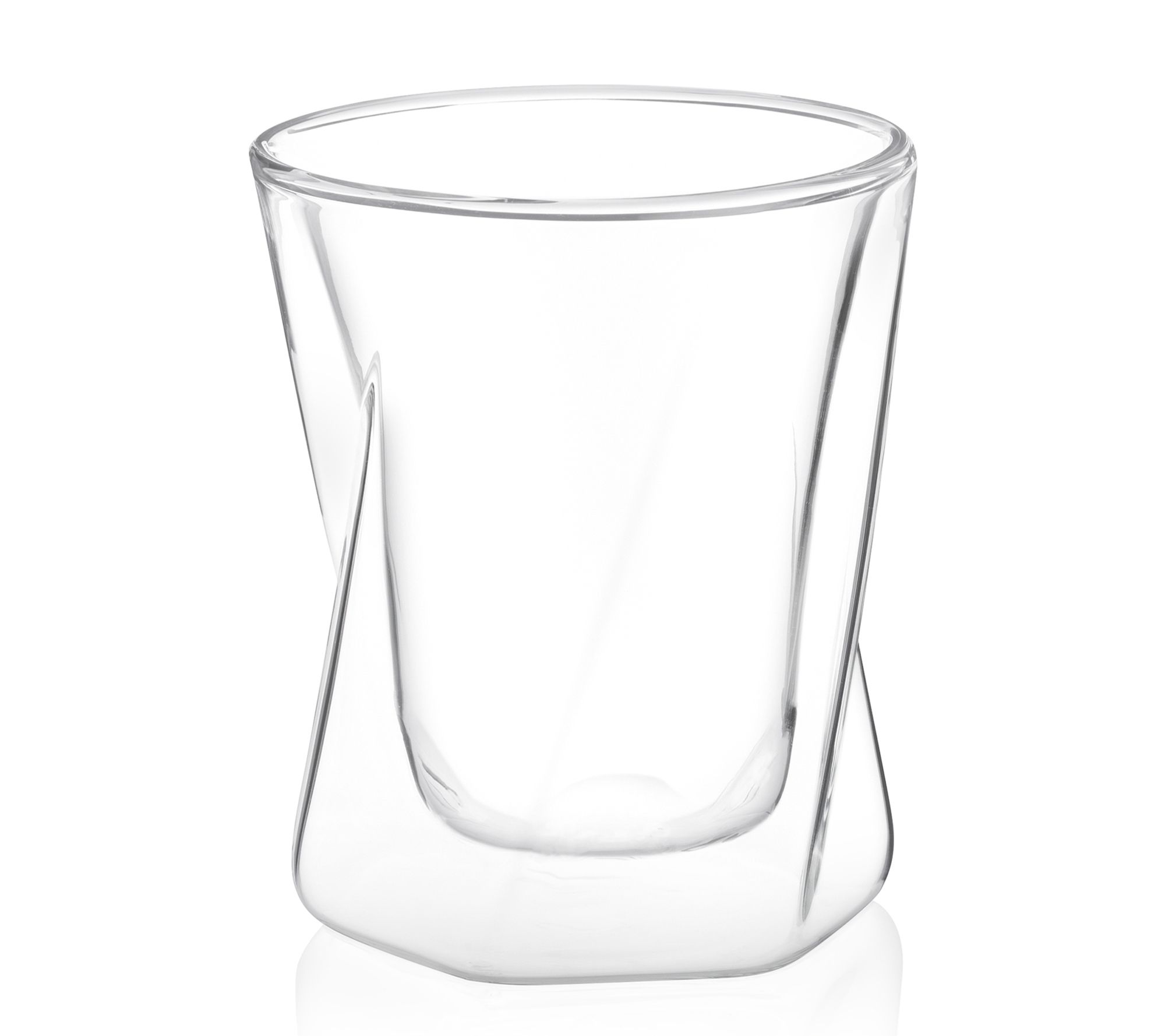 JoyJolt Set of (2) 8.7-oz Windsor Crystal Highball Glasses ,Clear