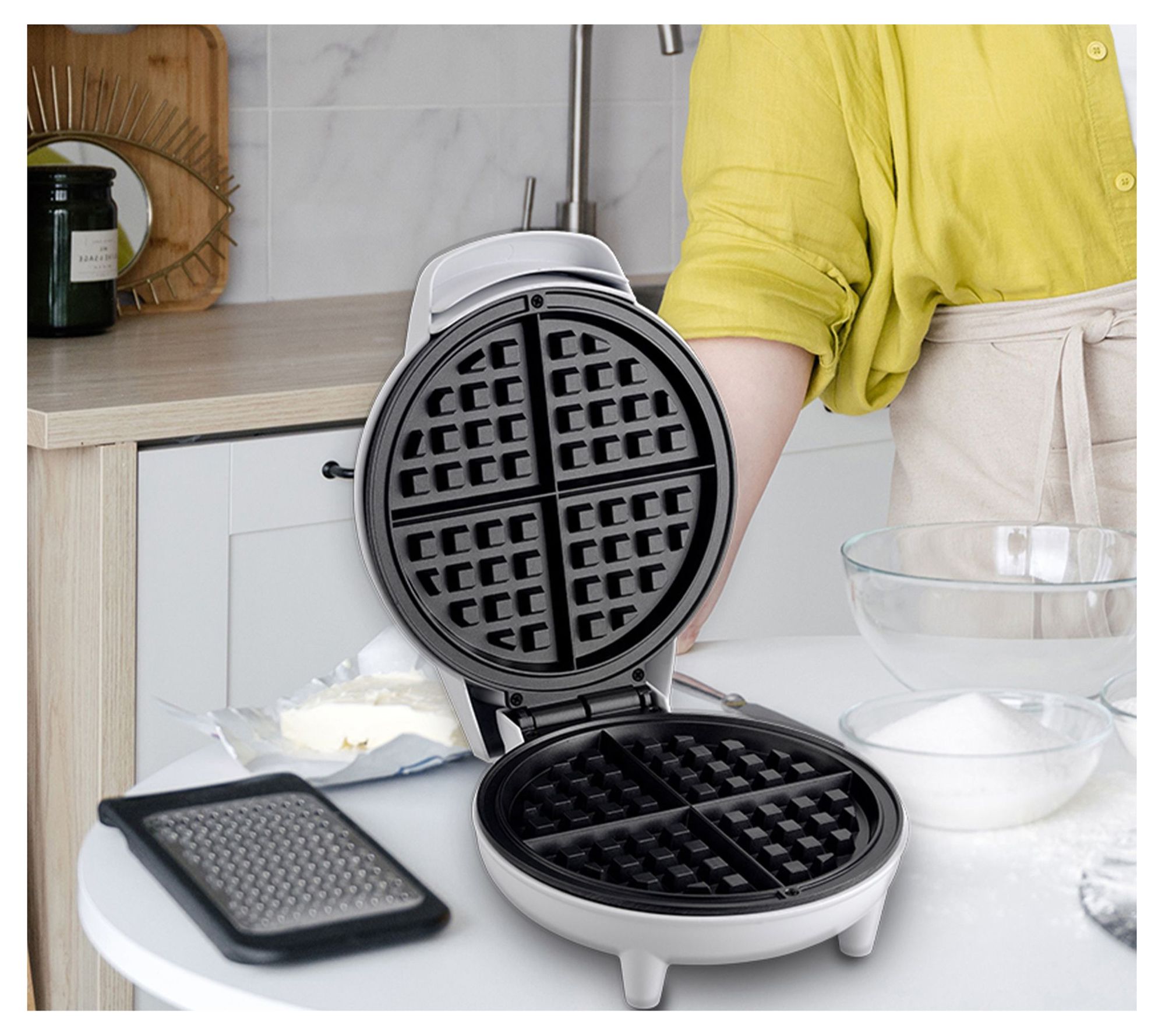 Elite Ceramic Nonstick 2-Square Waffle Maker