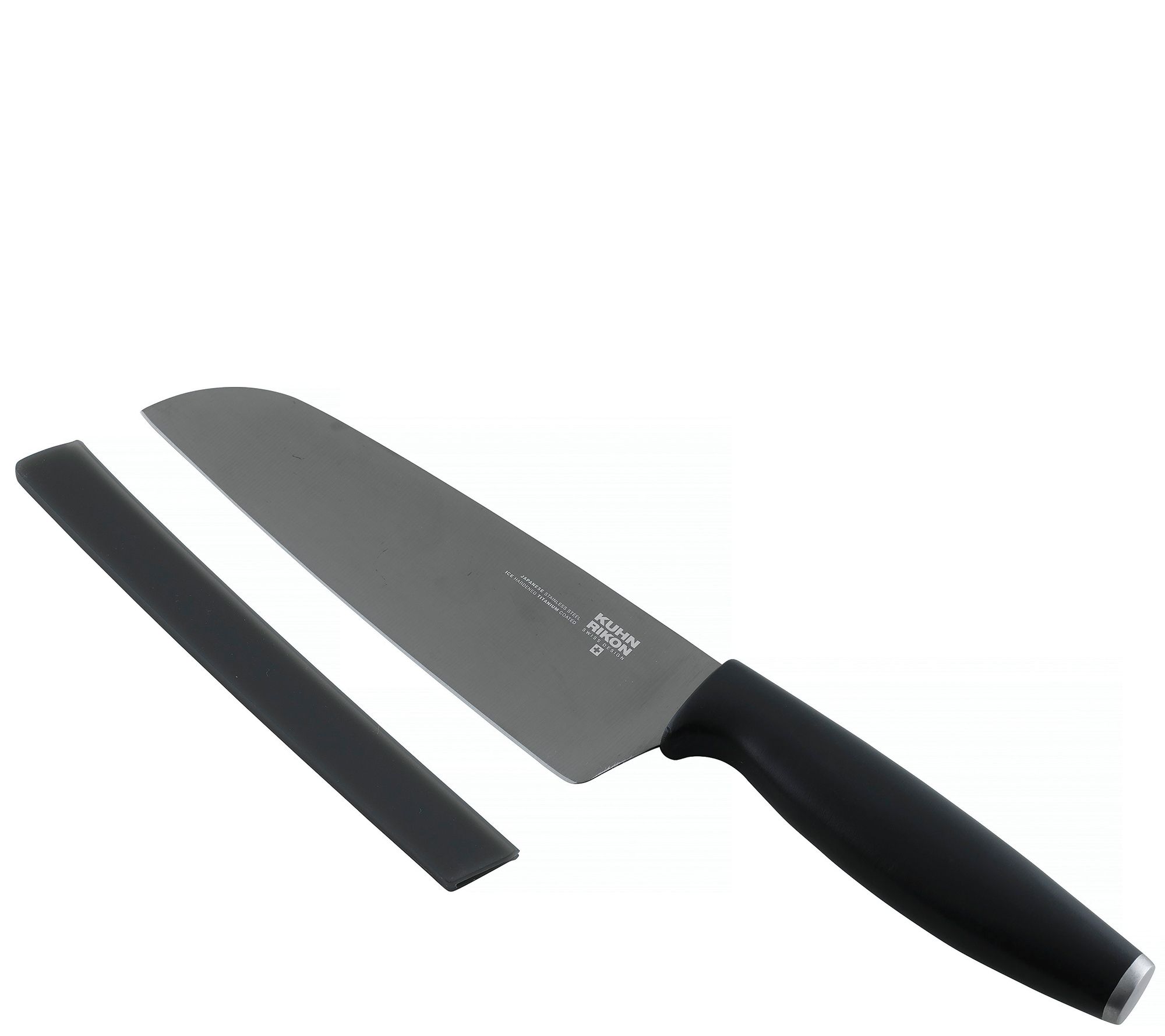 Молодые ножи 27.03 2024. Kuhn Rikon нож. Кухонные ножи фирма Титаниум. Black нож сантоку 6040ac. Лезвие ножа сантоко.
