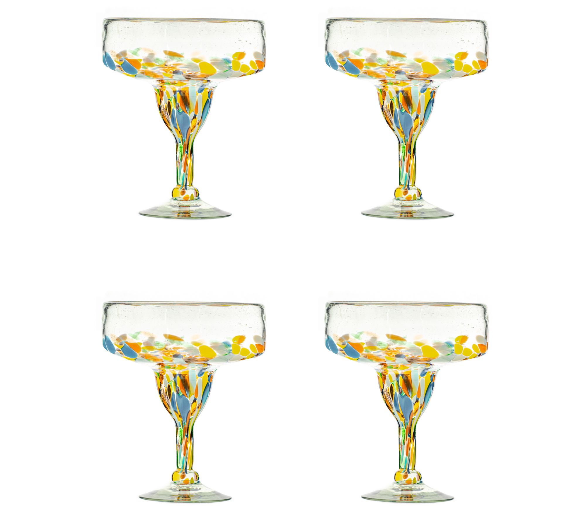 10 Strawberry Street Pueblo Mexican Glassware,Margarita