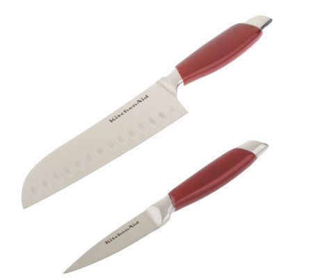 KitchenAid ® Professional Series 7-Piece Red Knife Block Set