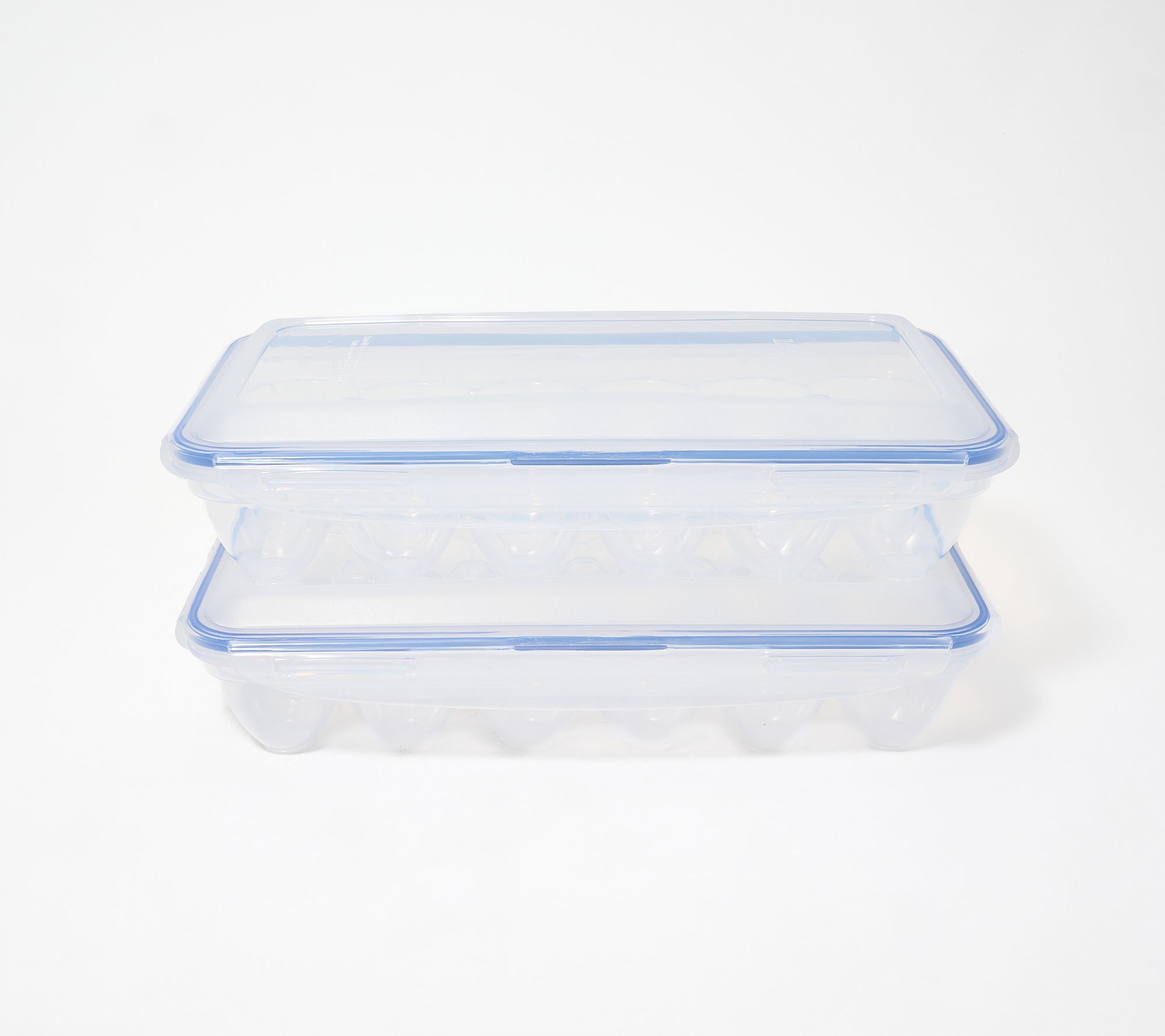 LocknLock Set of 2 18-Count Egg Keepers w/ Locking Lids
