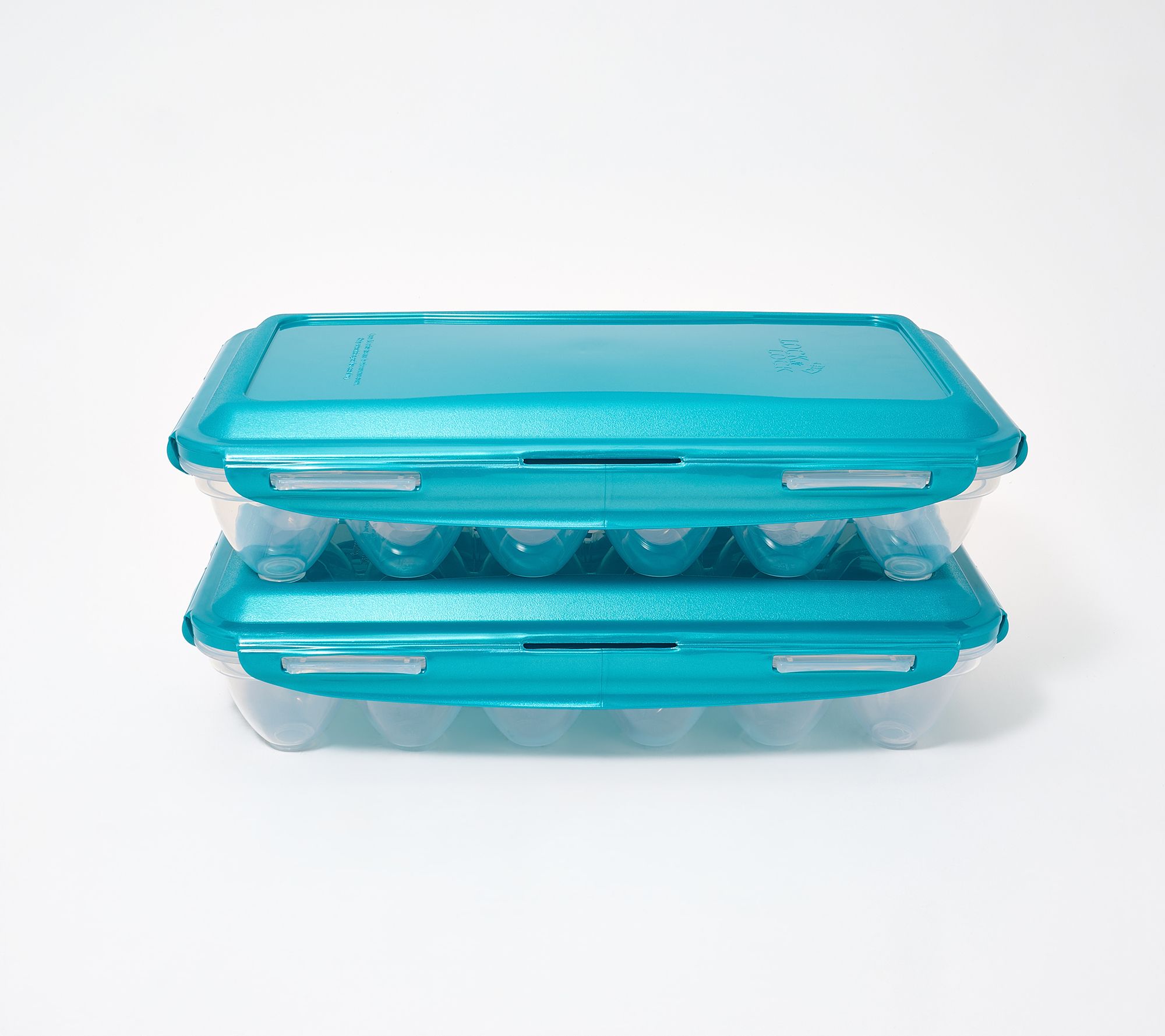 LocknLock Set of 2 18-Count Egg Keepers w/ Locking Lids