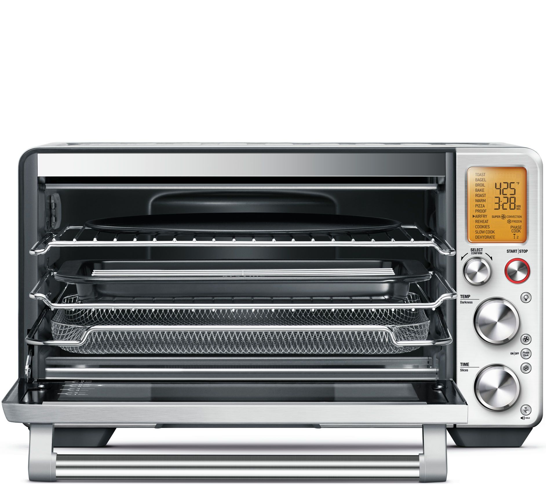  Breville Smart Oven Air Fryer Toaster Oven, Brushed Stainless  Steel, BOV860BSS, Medium : Home & Kitchen