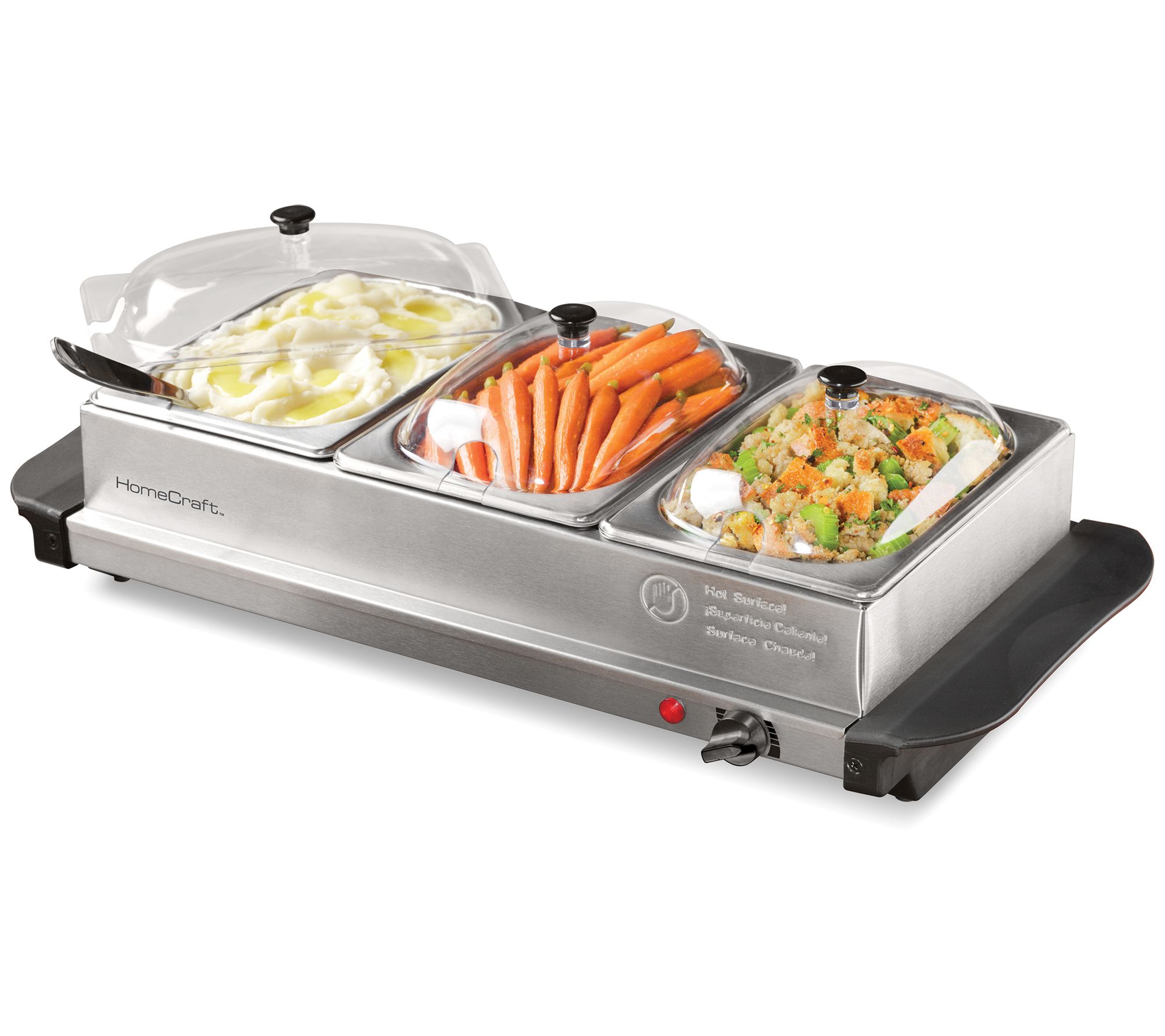 Best Buy: Elite Gourmet 3 Tray Electric Buffet Server Stainless