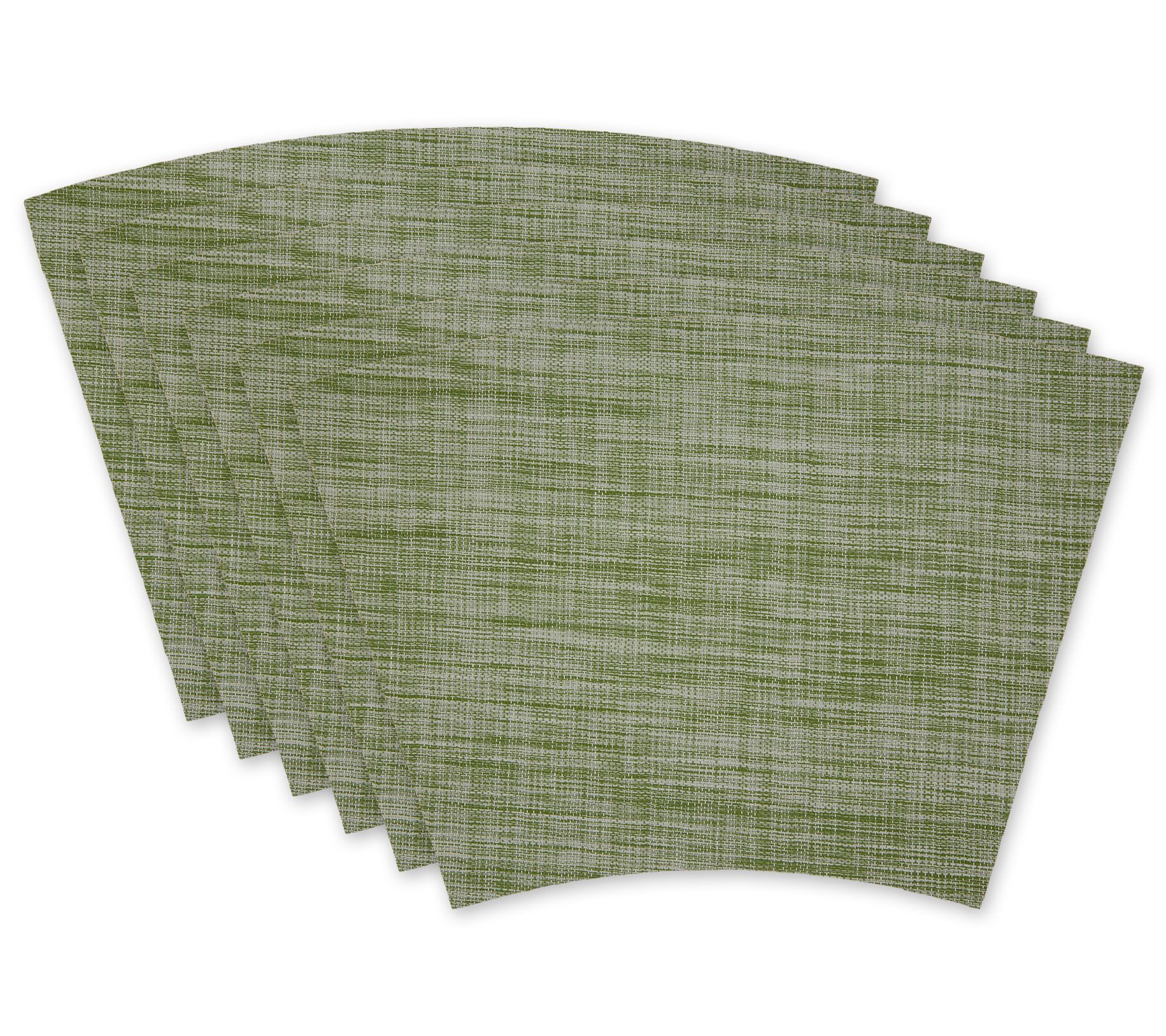 Design Imports Set of 6 Tweed Placemats for Roud Tables