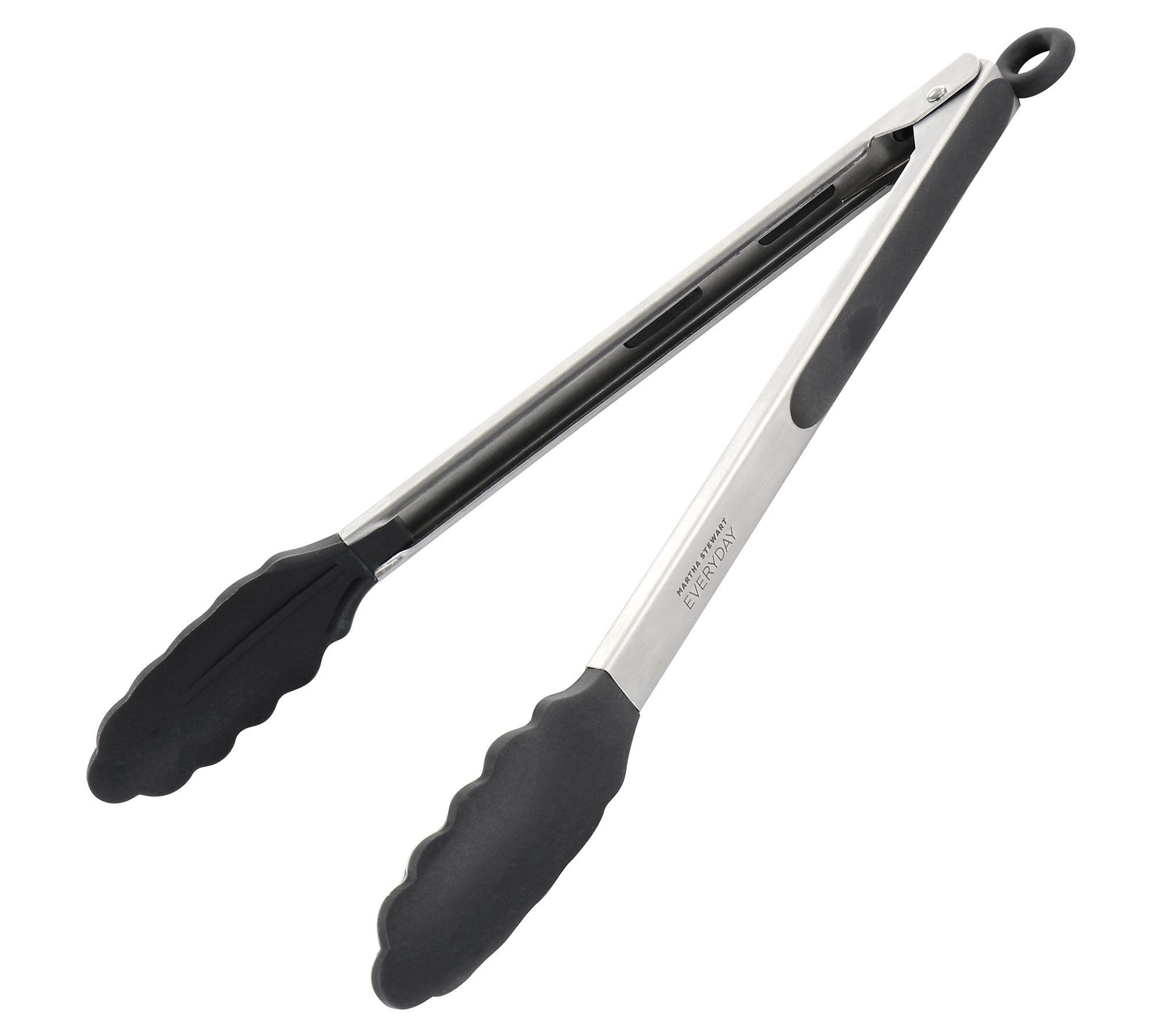 Martha Stewart Stainless Steel Easy-Lock Tongs