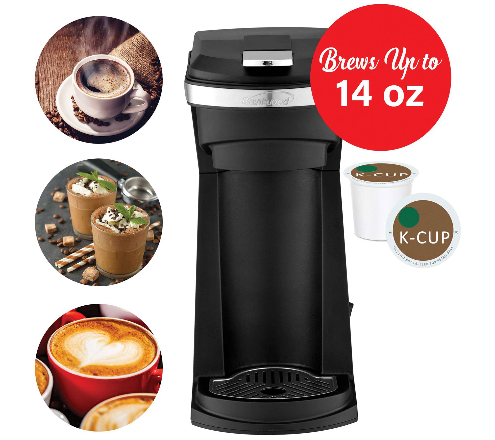 Brentwood Single-Serve Coffee Maker w/ Reusable Filter Basket - QVC.com