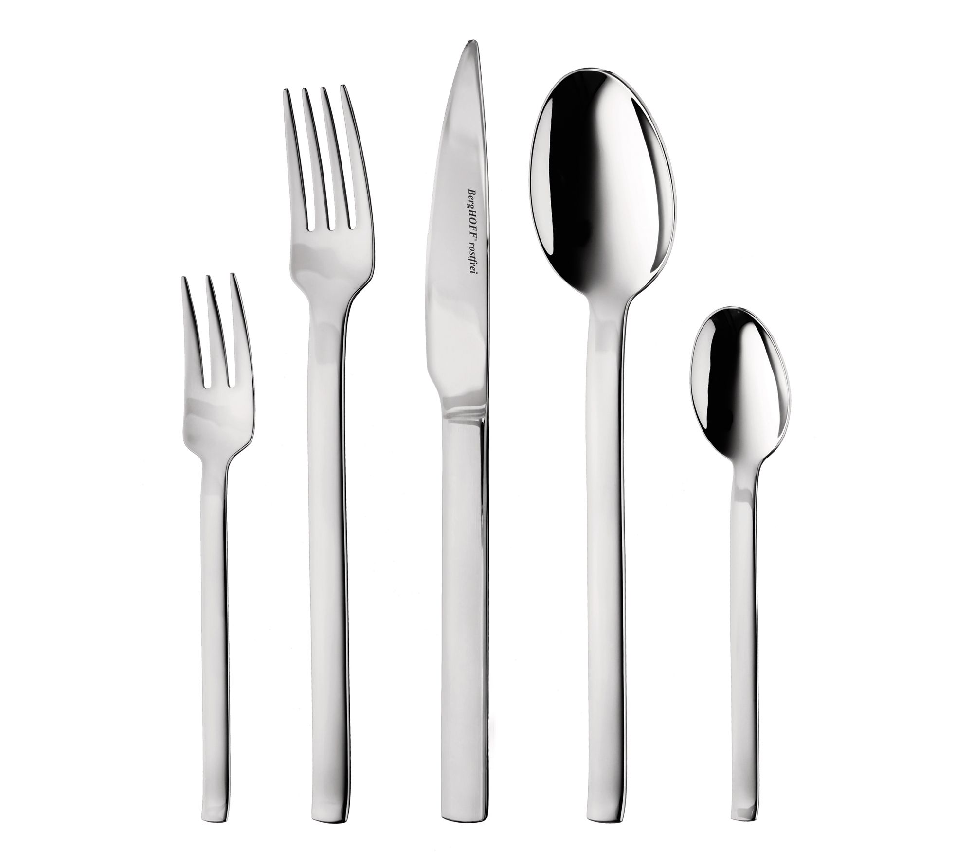 BergHOFF Essentials Essense 60Pc Flatware Set,Serves 12